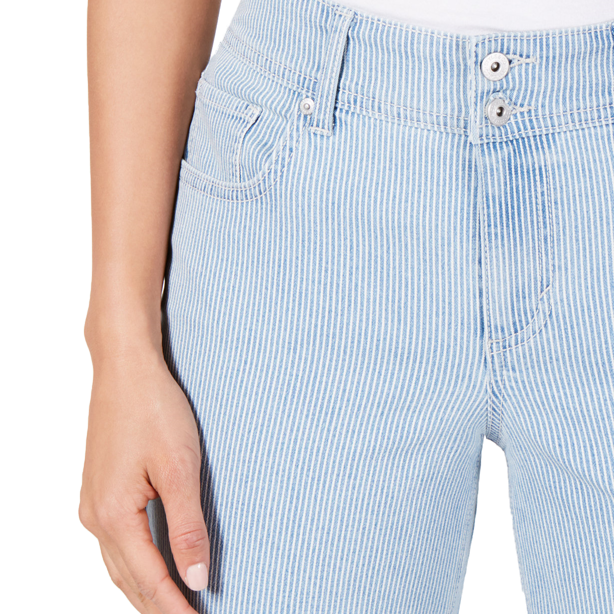 Style & Co Women Striped Bermuda Shorts