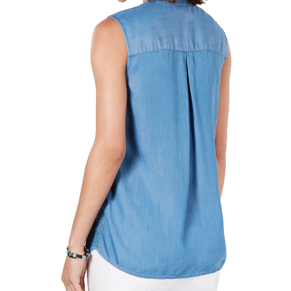 Style & Co Women Petite Cinched Side Top