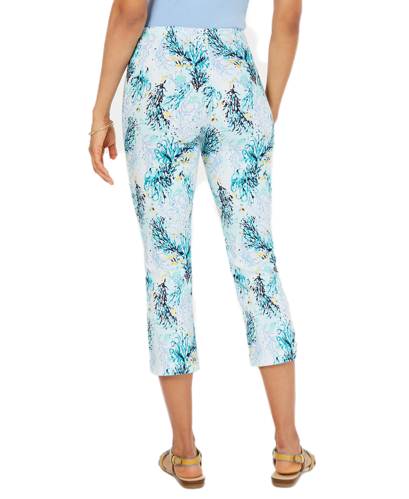 Charter Club Women Tummy Control Printed Capris