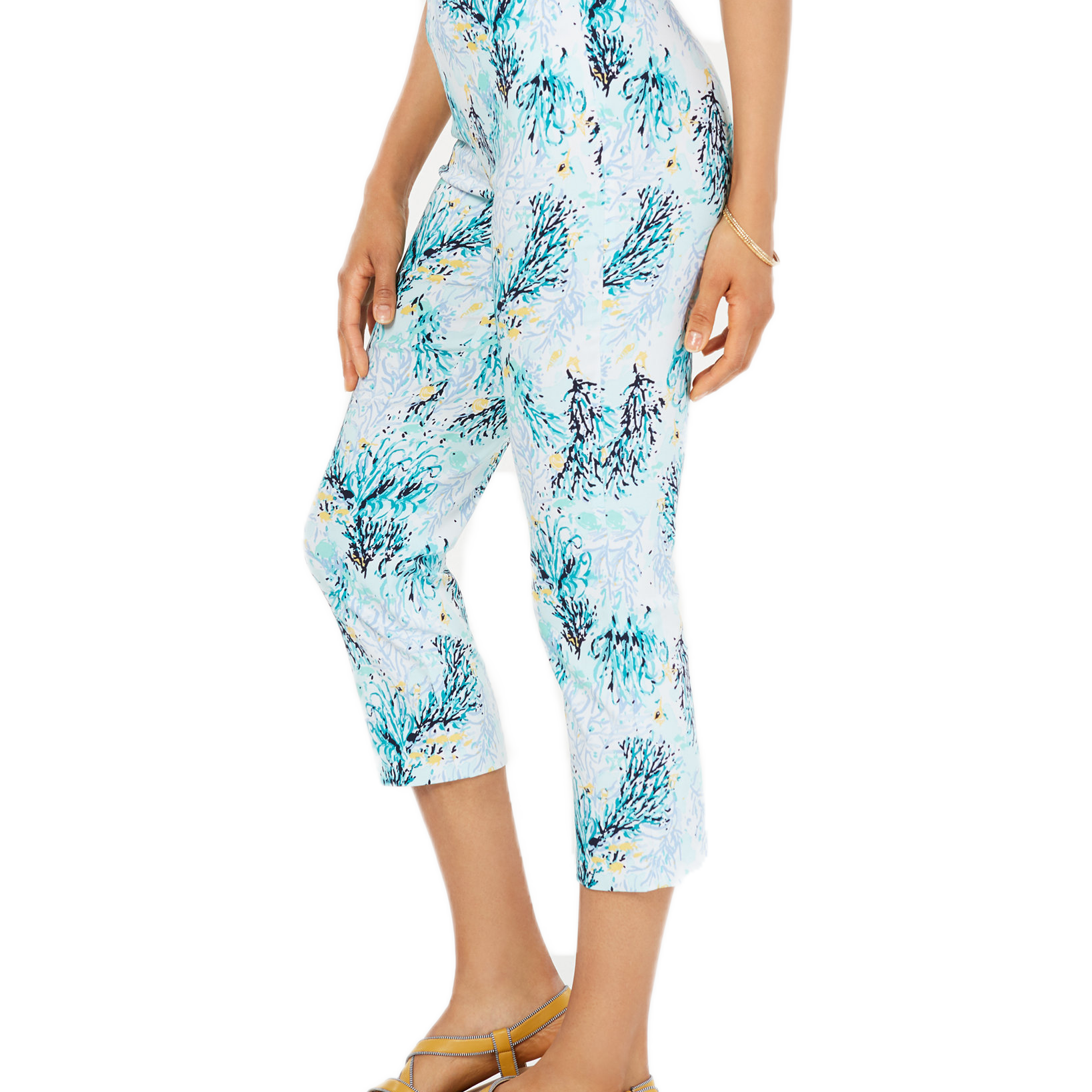 Charter Club Women Tummy Control Printed Capris