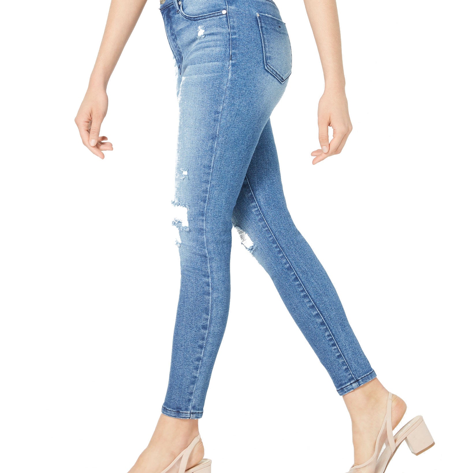 Celebrity Pink Women Ripped High Rise Skinny Jeans