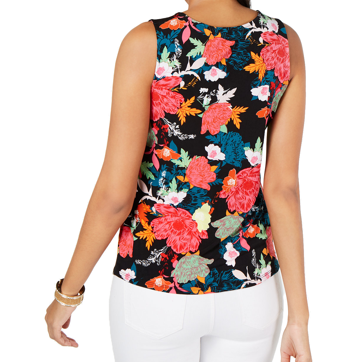 Thalia Sodi Women Printed O Ring Top