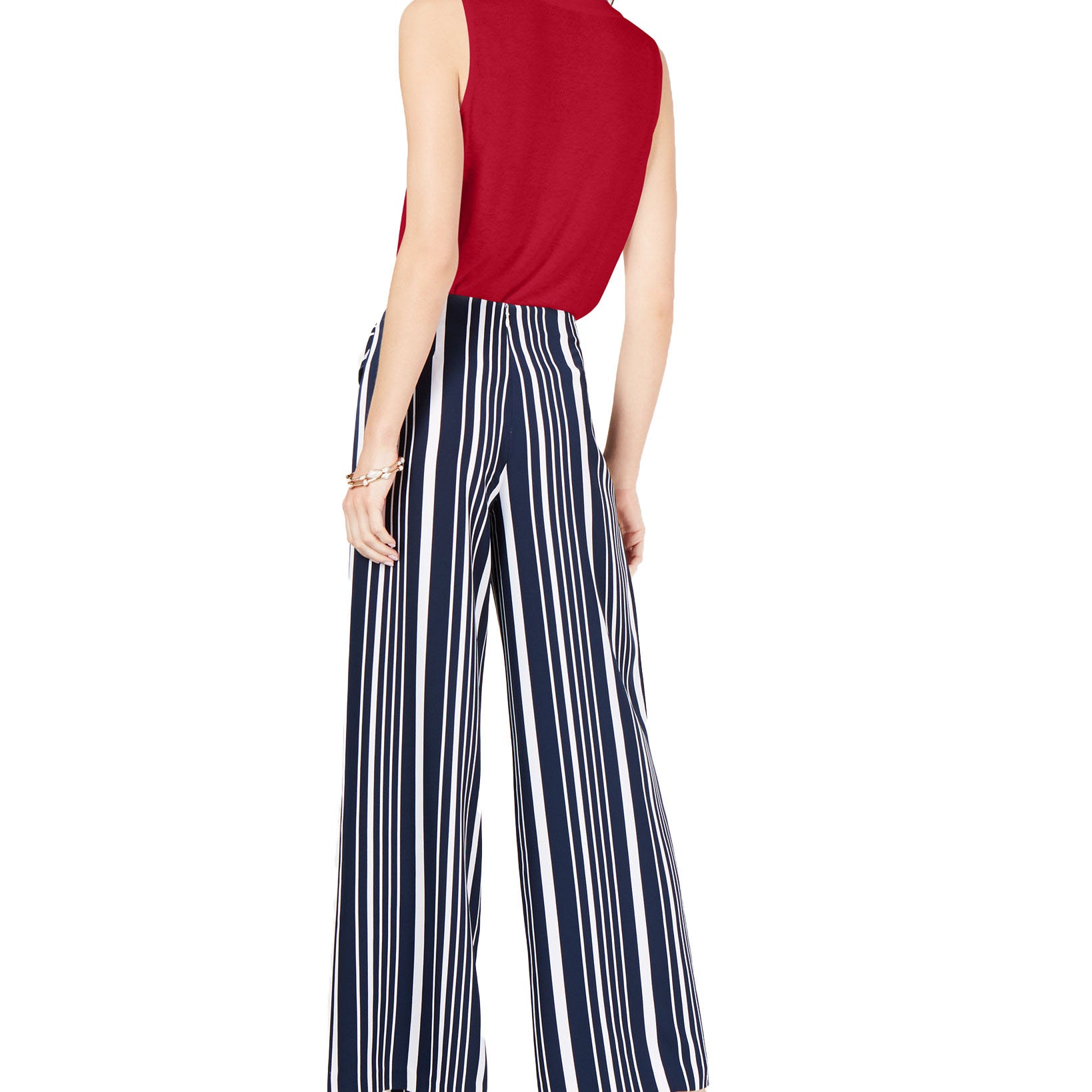 INC International Concepts Women Petite Lace Up Top