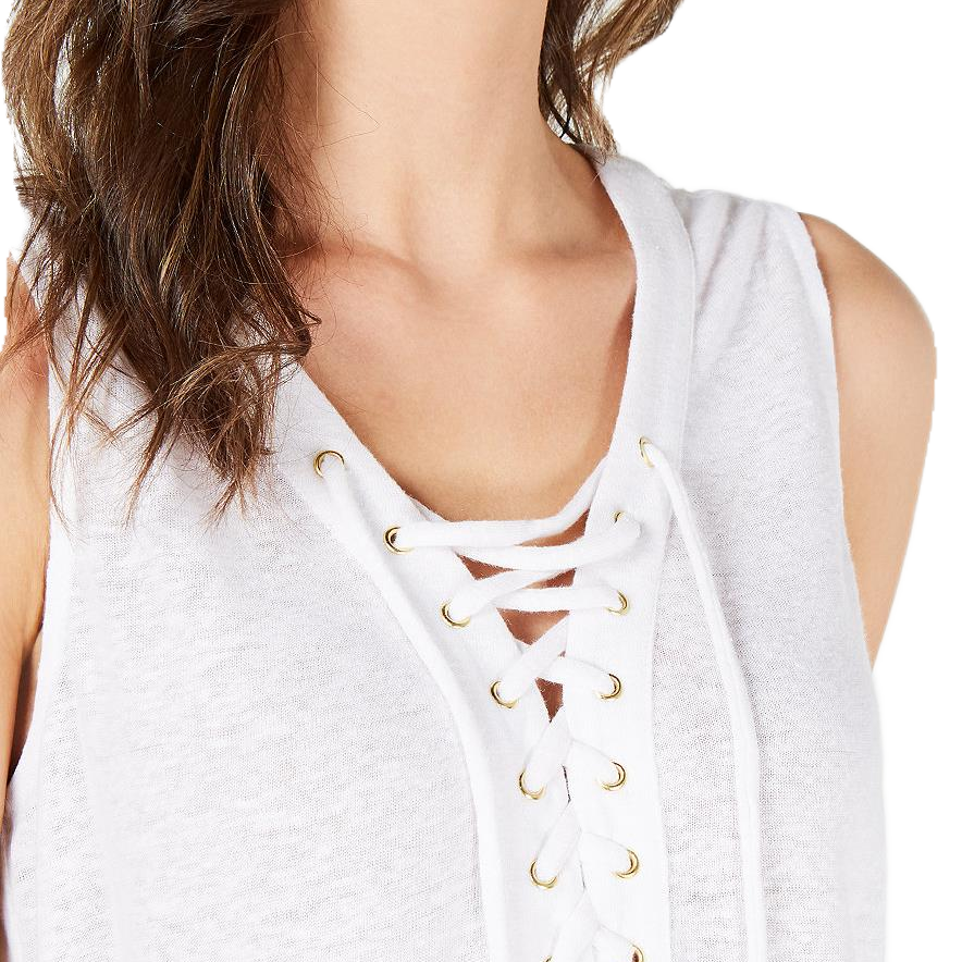 INC International Concepts Women Lace Up Top
