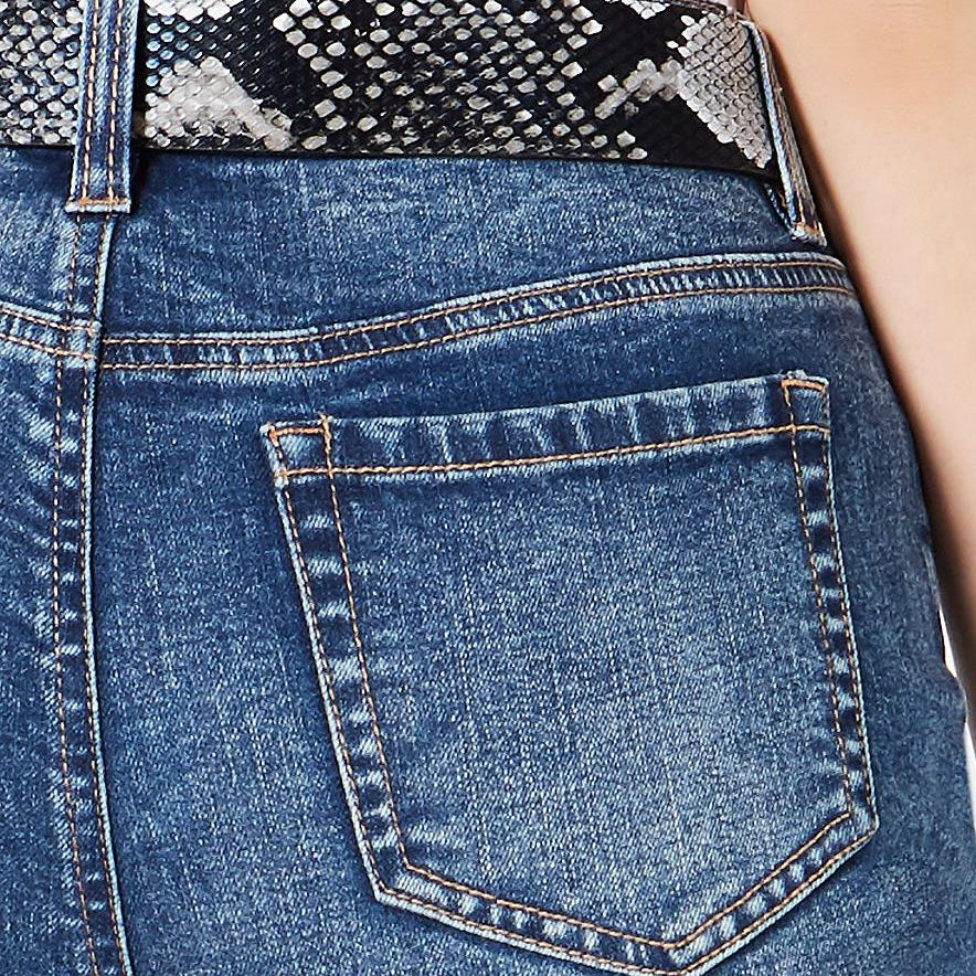 Dollhouse Women Ripped Skinny Jeans With Belt