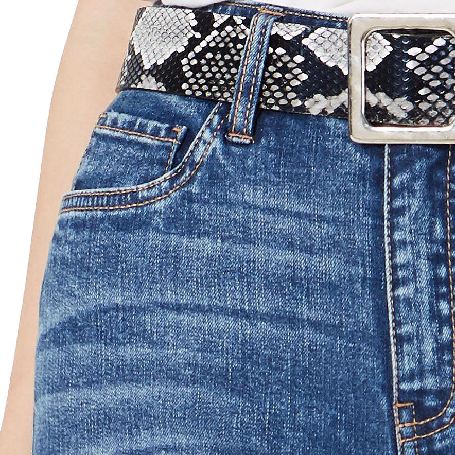 Dollhouse Women Ripped Skinny Jeans With Belt
