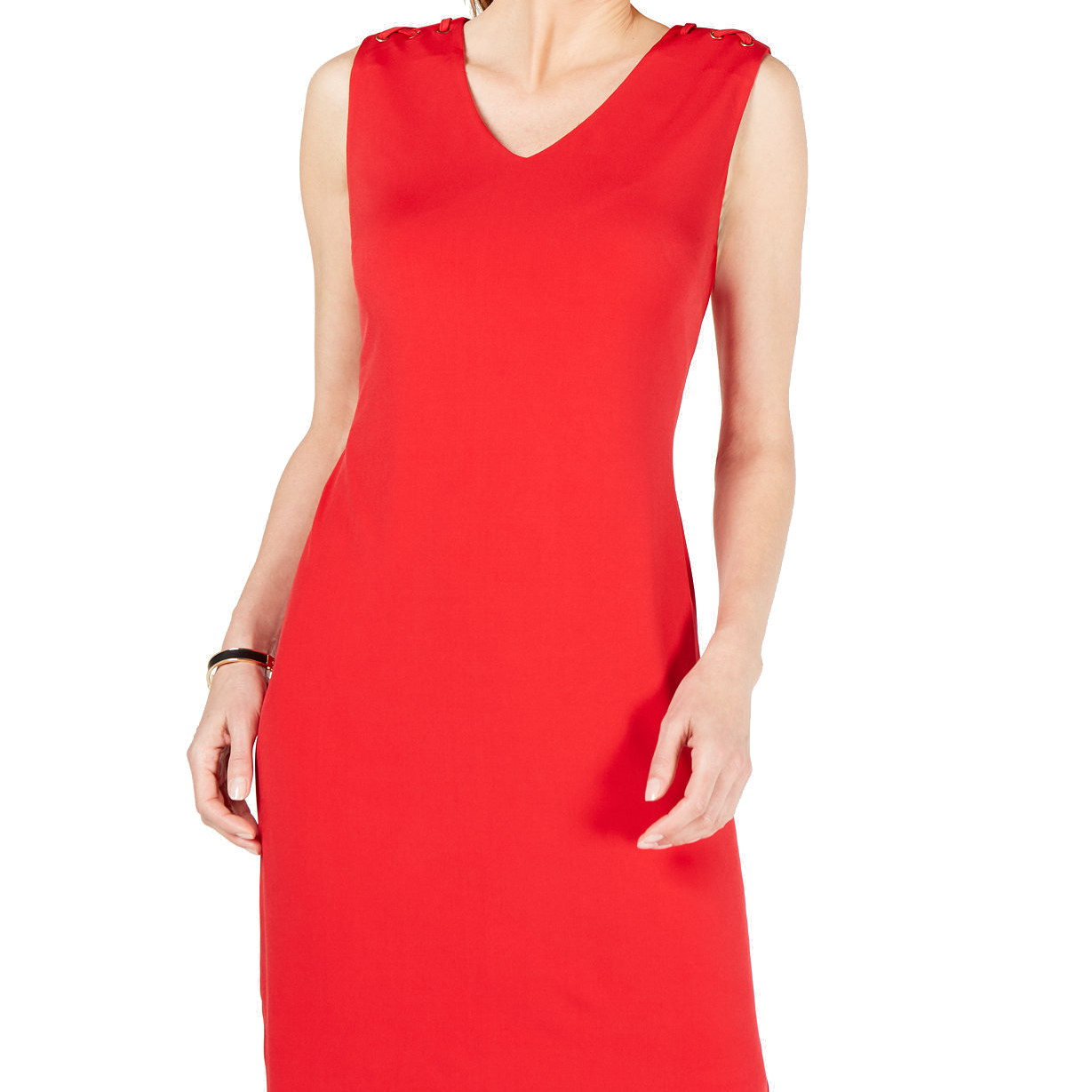 JM Collection Women Grommet Shoulder Sheath Dress