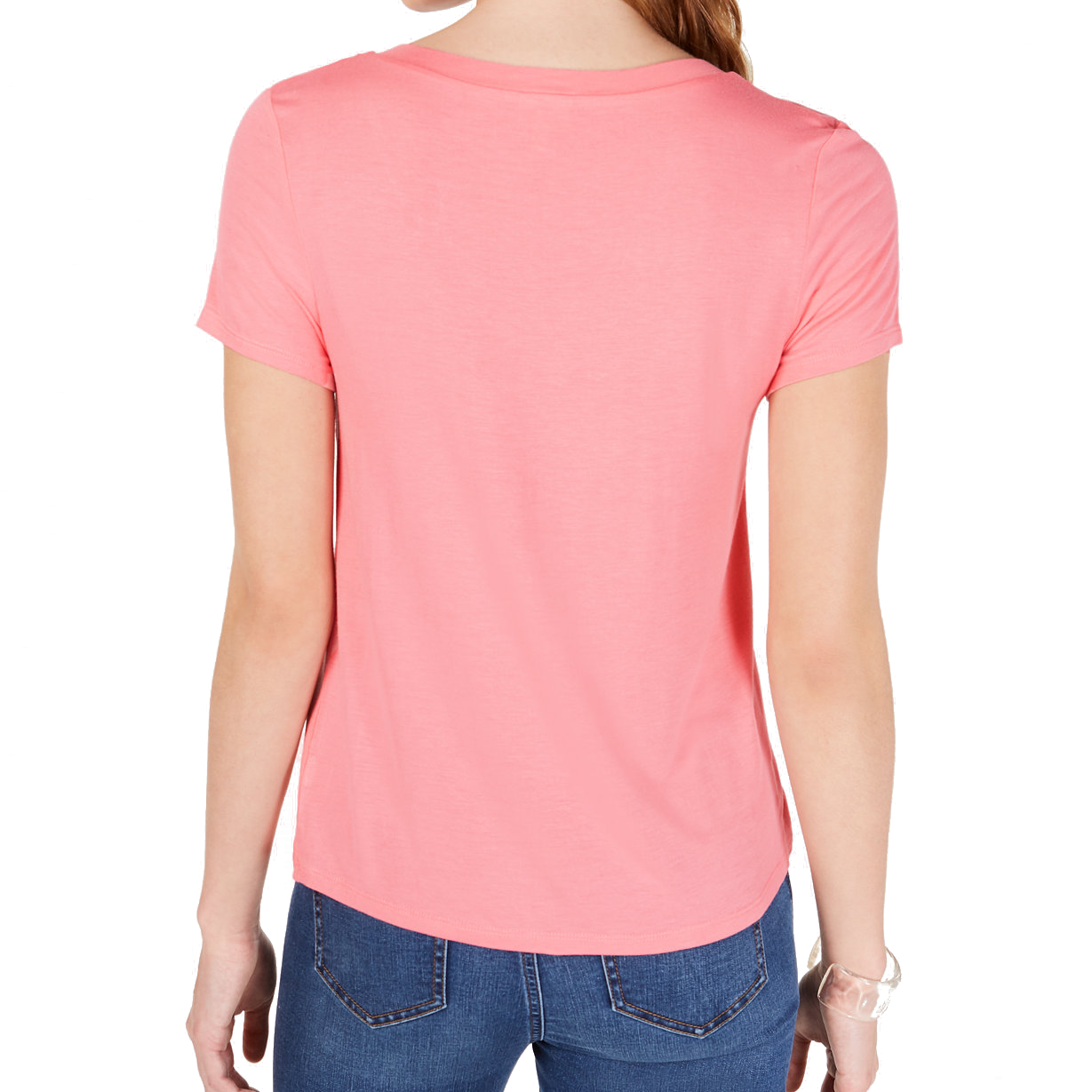 Self Esteem Women V Neck Pocket Tee