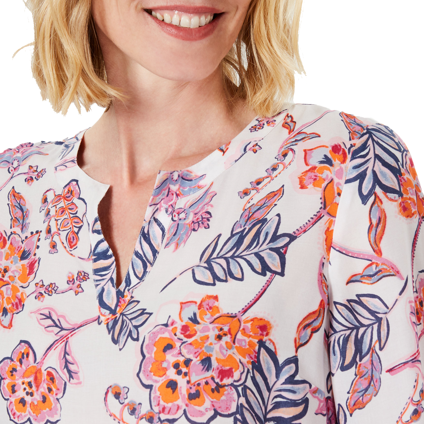 Charter Club Women Floral Print Tunic