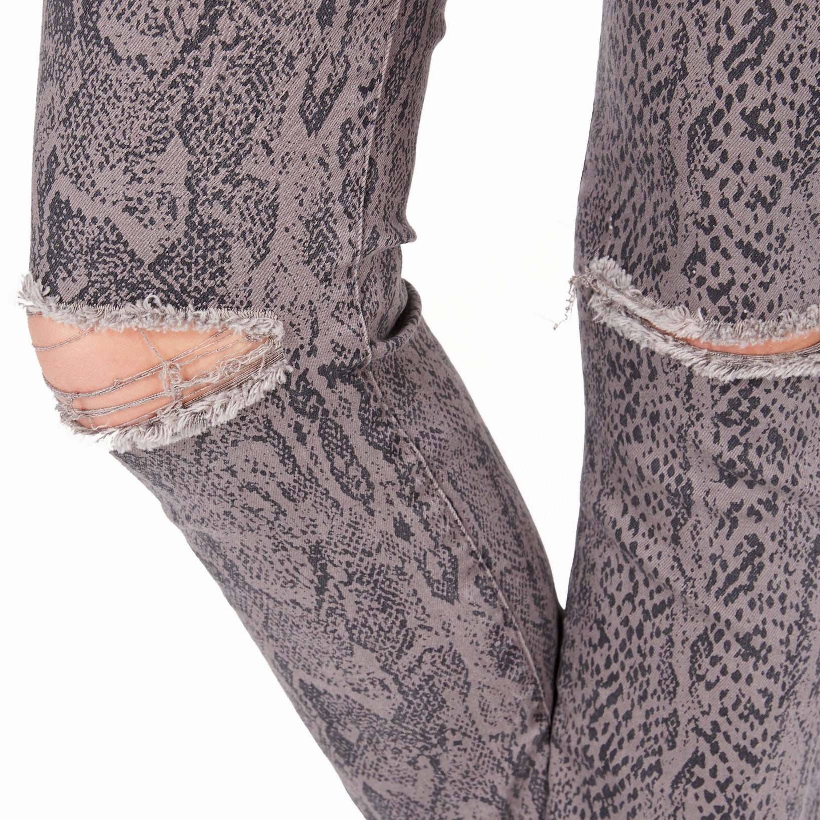 Rewash Women Stevie Ripped Printed Skinny Jeans