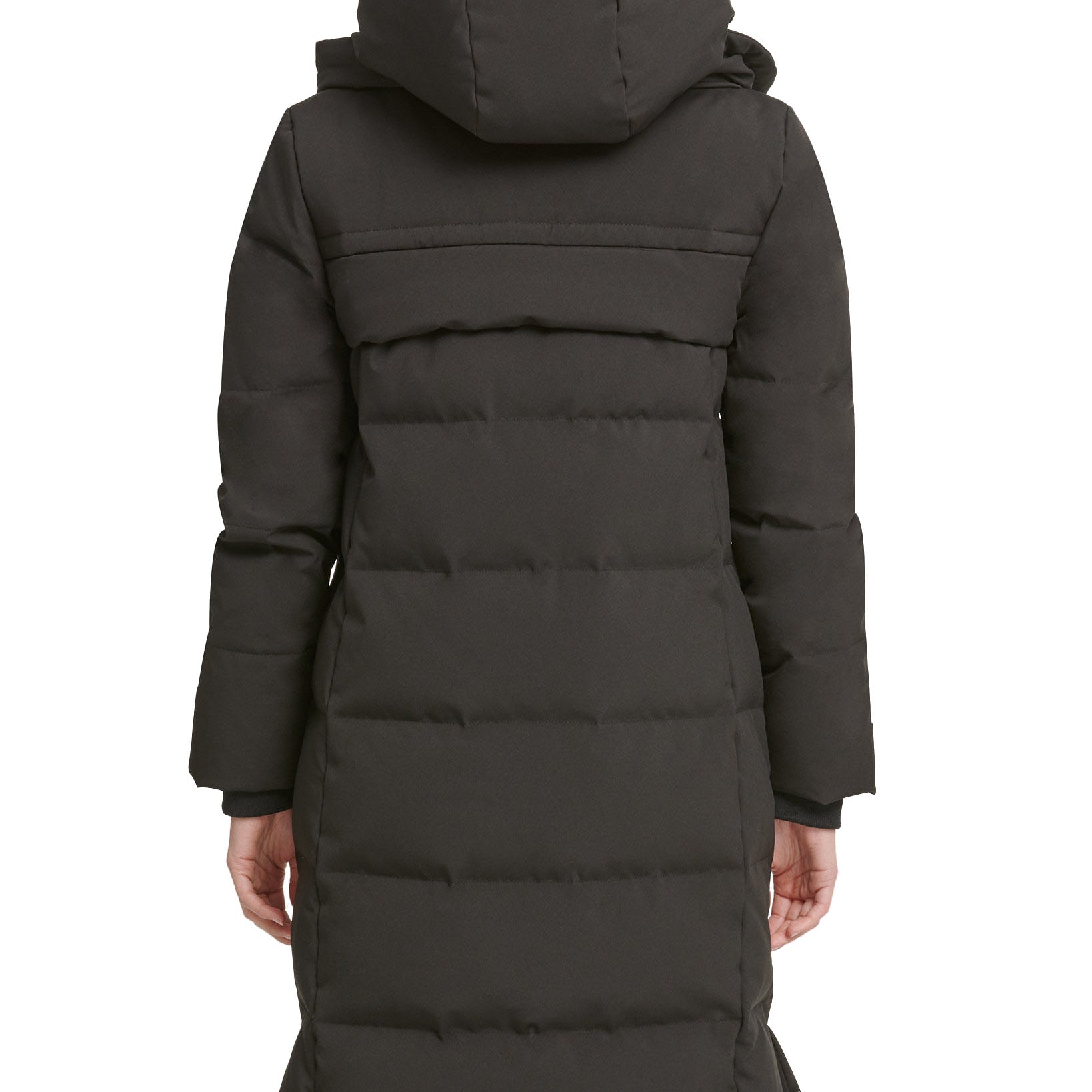 DKNY Women Petite Hooded Puffer Coat