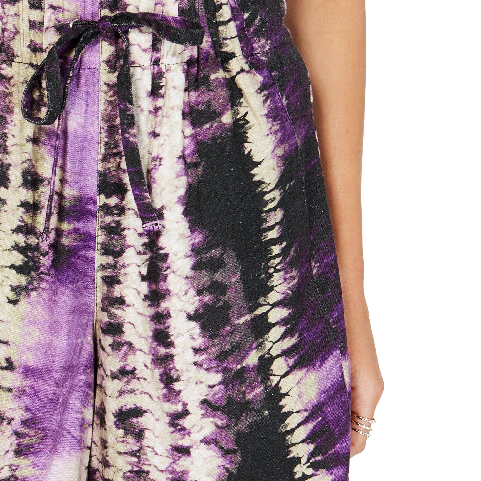 INC International Concepts Women Petite Tie Dyed Drawstring Shorts