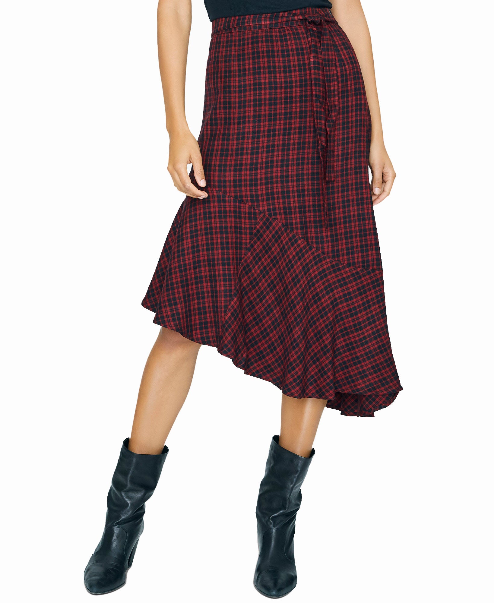 Sanctuary Women Shes The One Plaid Asymmetric Skirt New Generation Plaid