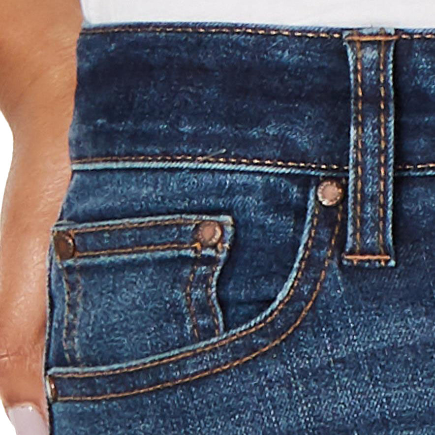 Tinseltown Juniors Ripped Raw Edged Skinny Jeans