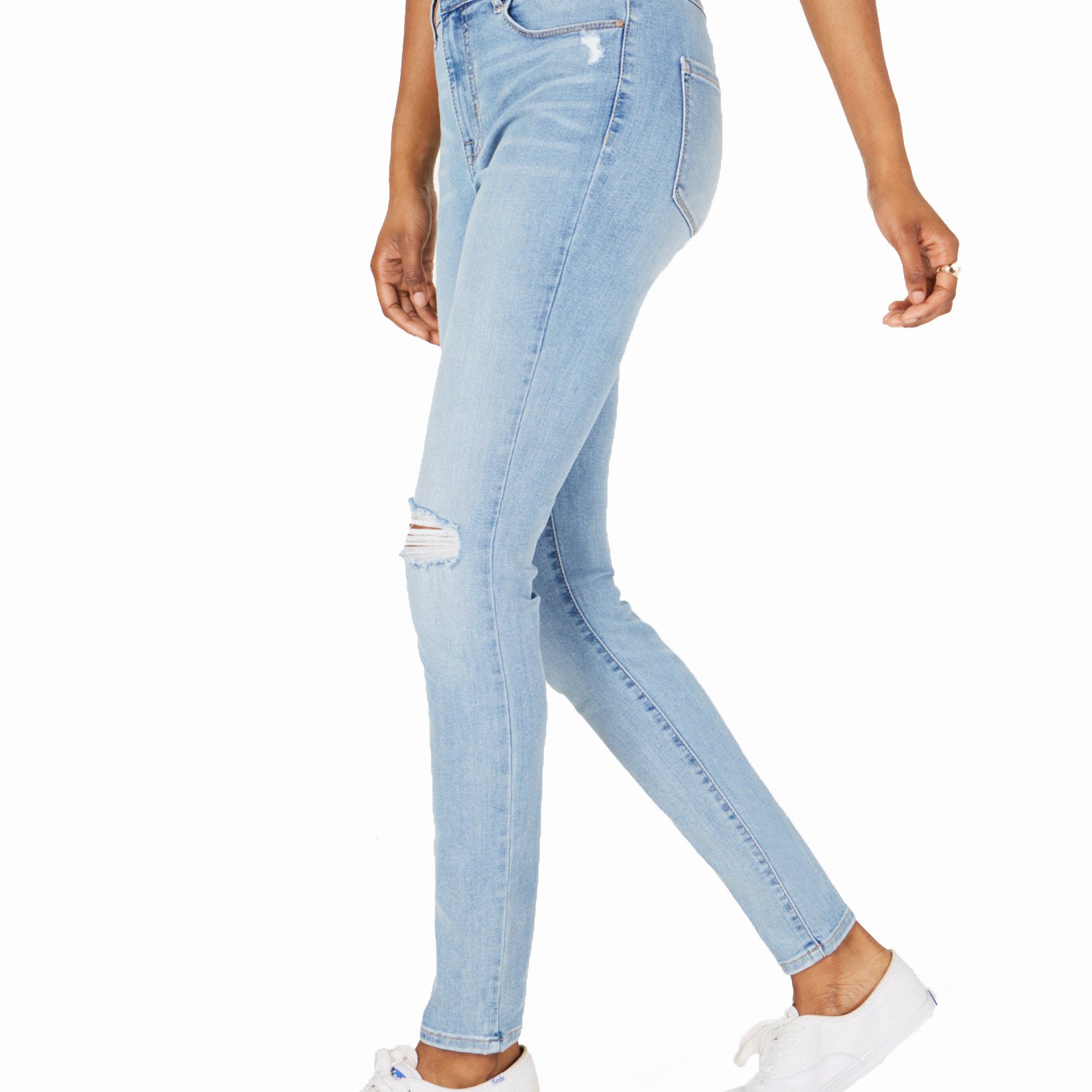 Rewash Women Ripped High Waist Skinny Jeans