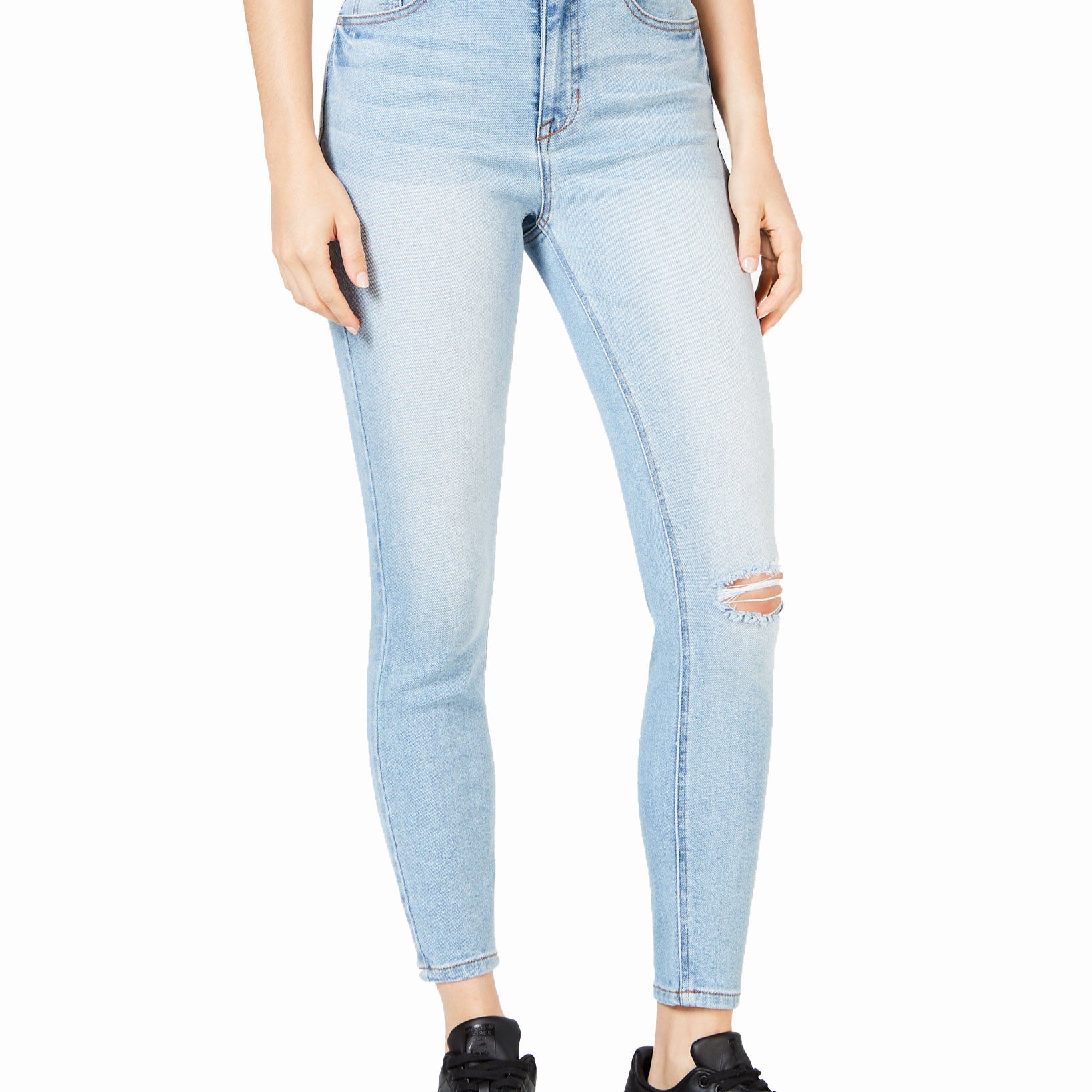 Celebrity Pink Women Ripped Ankle Skinny Jeans