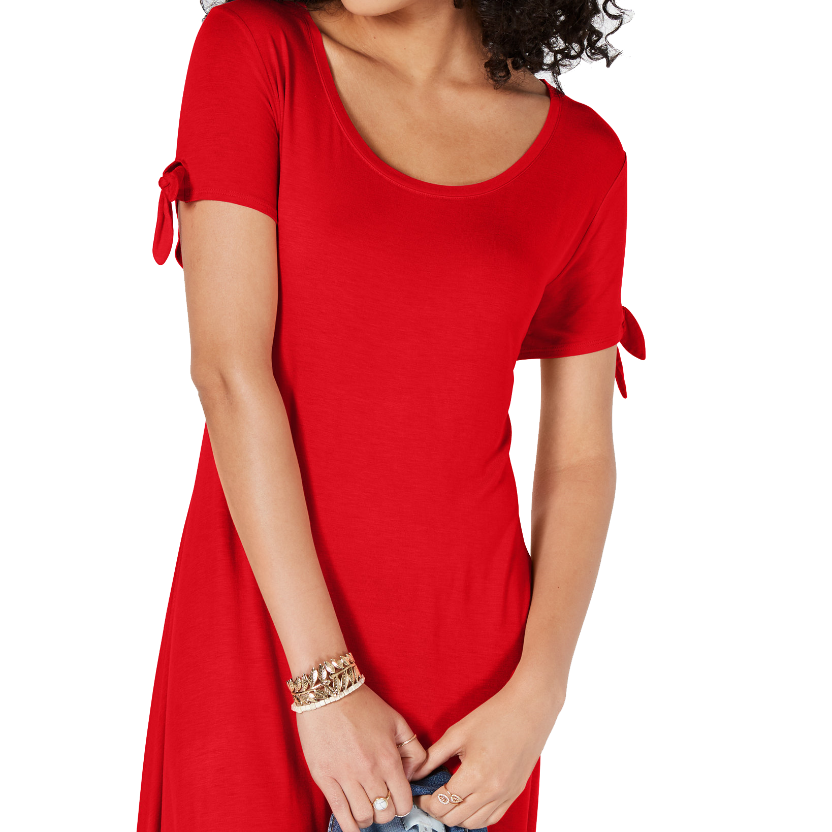 Style & Co Tie Sleeve Dress