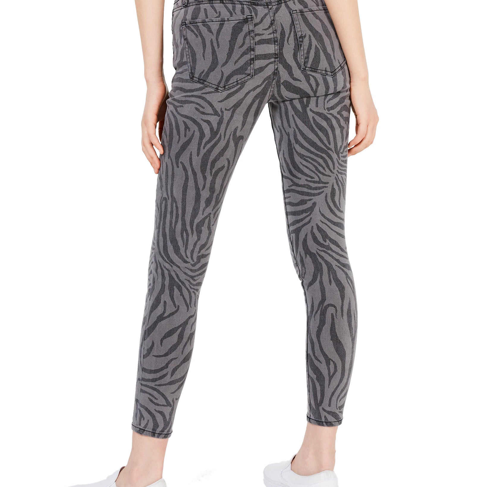 Tinseltown Women Zebra Print Skinny Jeans