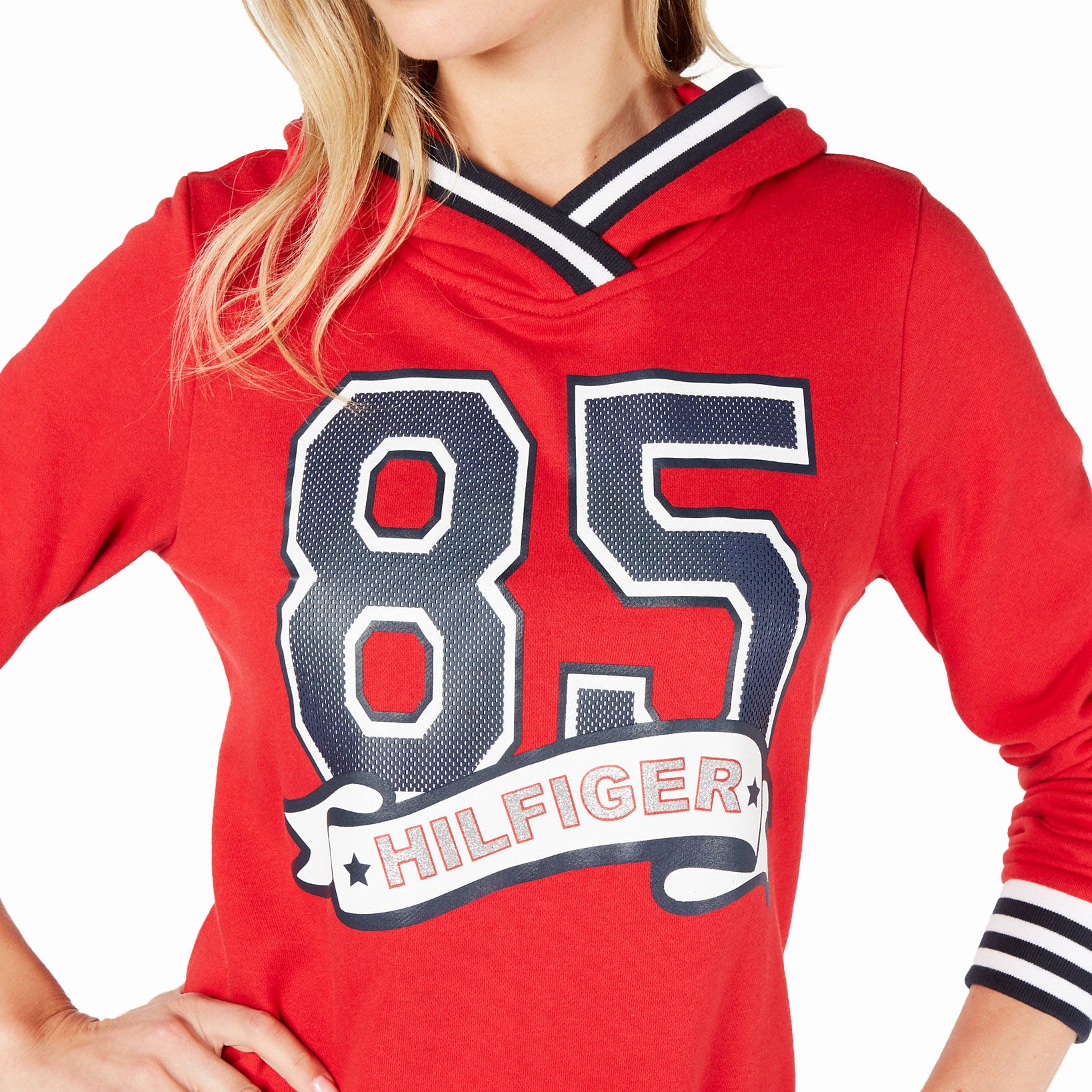 Tommy Hilfiger Women 85 Hoodie Sweatshirt Dress