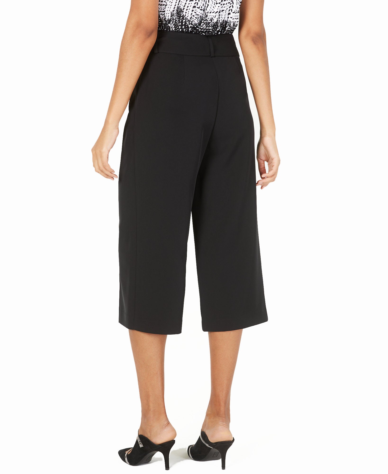 Alfani Women Petite Belted Culottes
