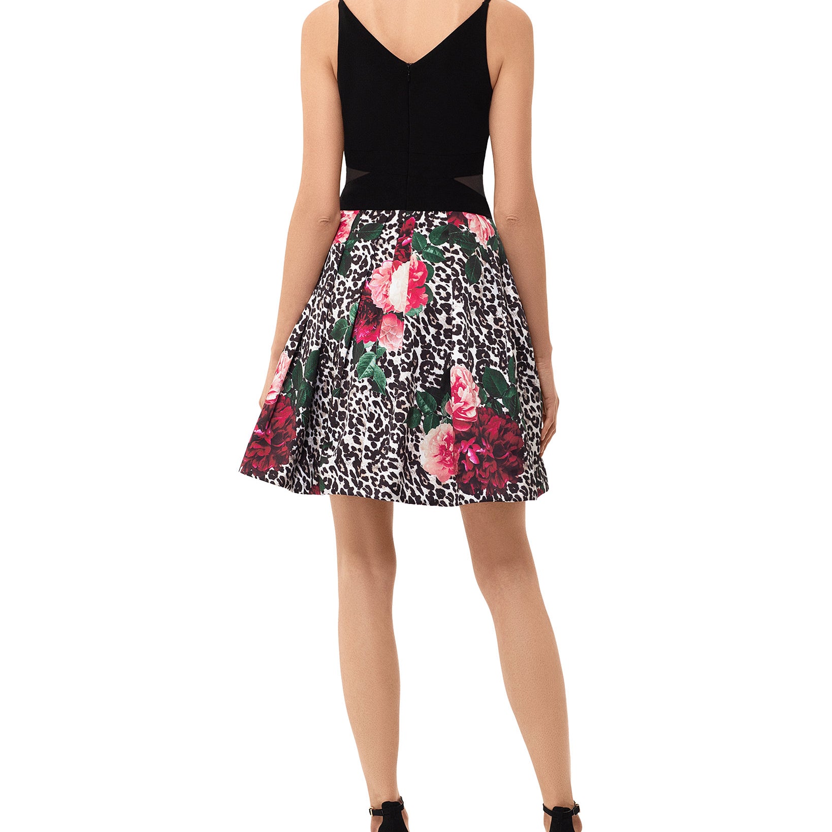 XSCAPE Women Mixed Print Fit & Flare Dress