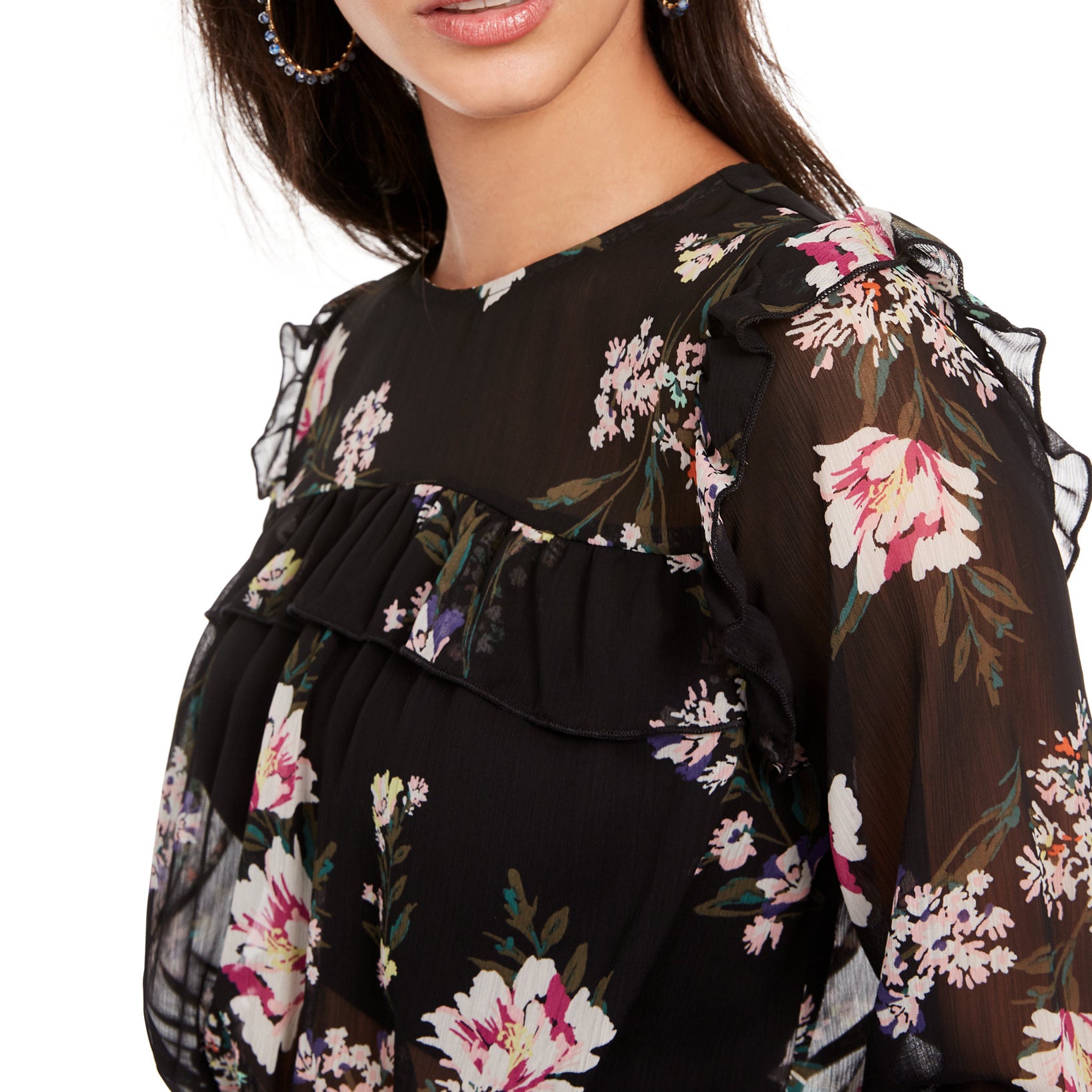 Love, Fire Women Printed Smocked Top