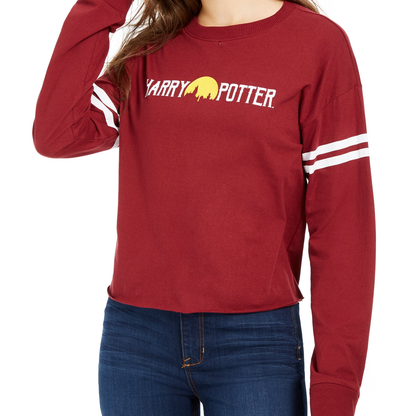 Warner Brothers Women Harry Potter Cotton T Shirt Garnet
