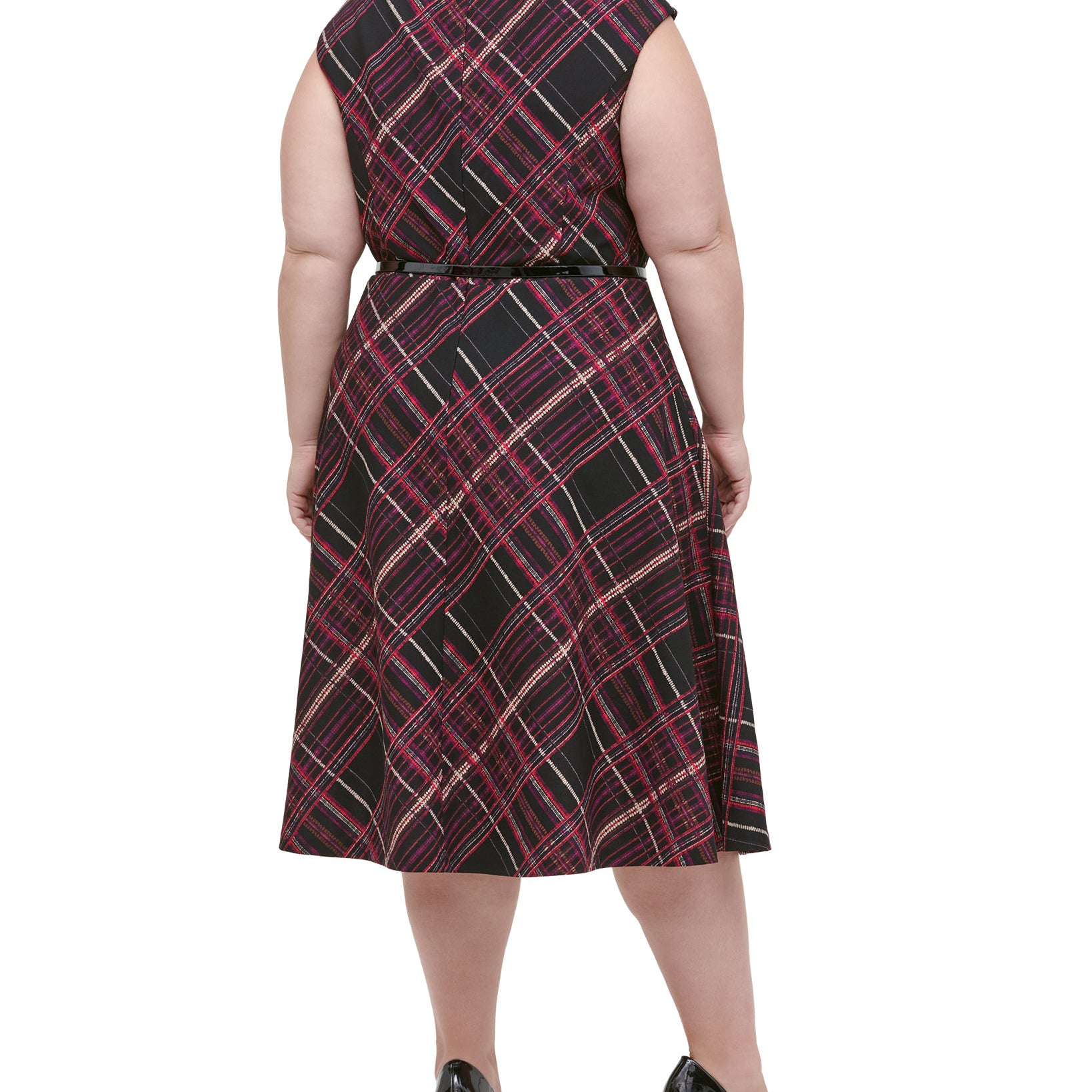 Tommy Hilfiger Women Plus Piper Plaid Fit & Flare Dress