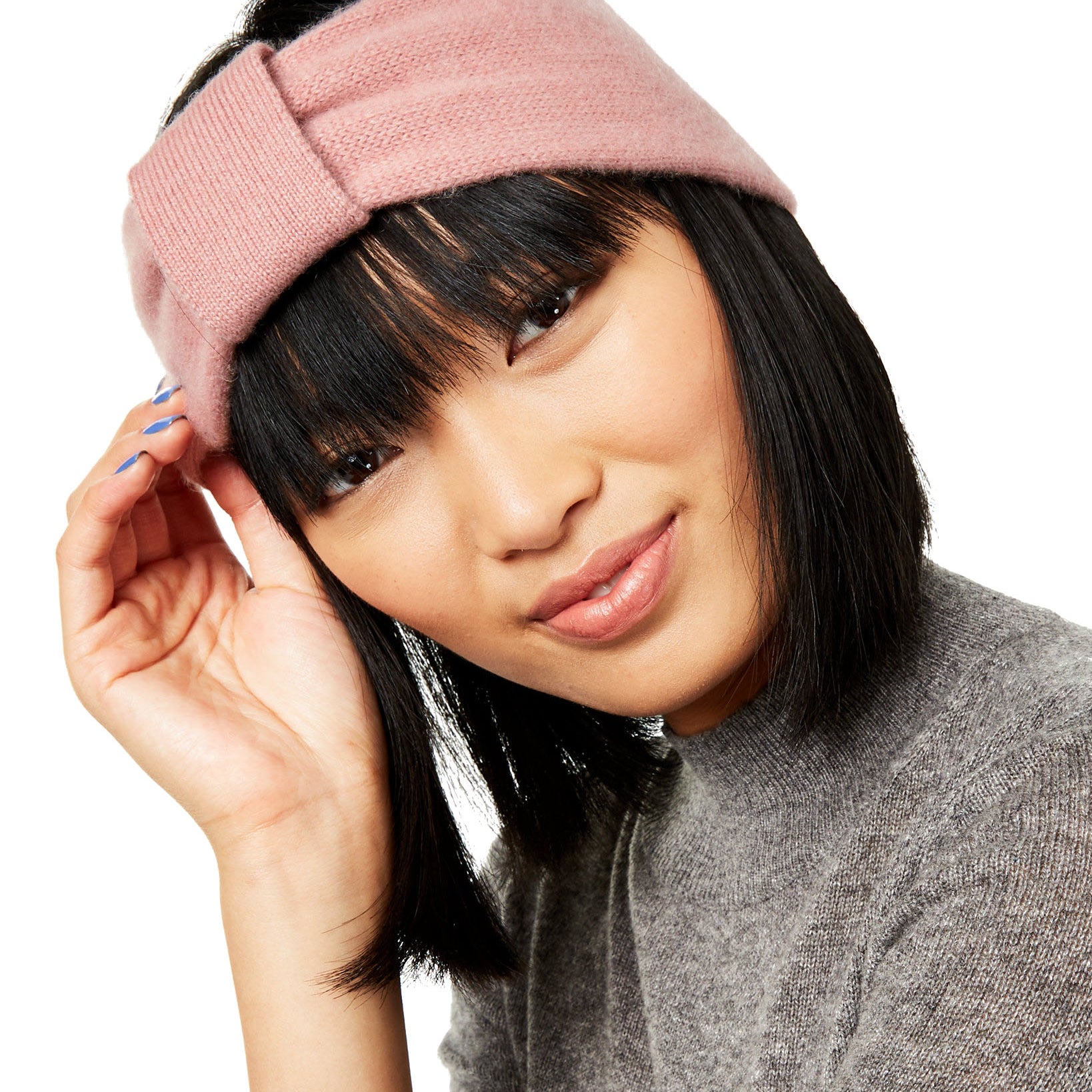 Charter Club Women Cashmere Earwarmer Headband Bella Rose Heather