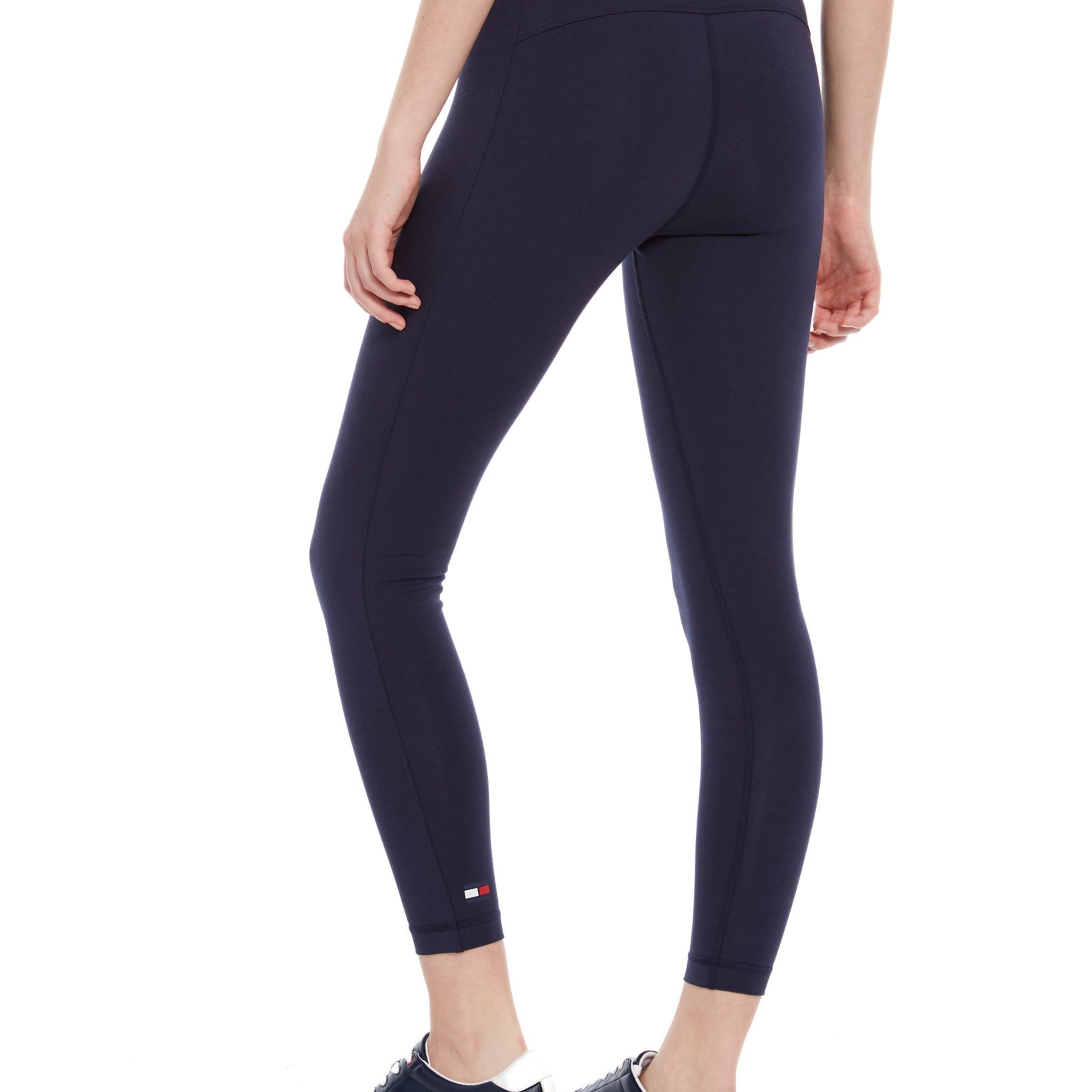 Tommy Hilfiger Sport Women Striped Waist 7 8 Length Pants