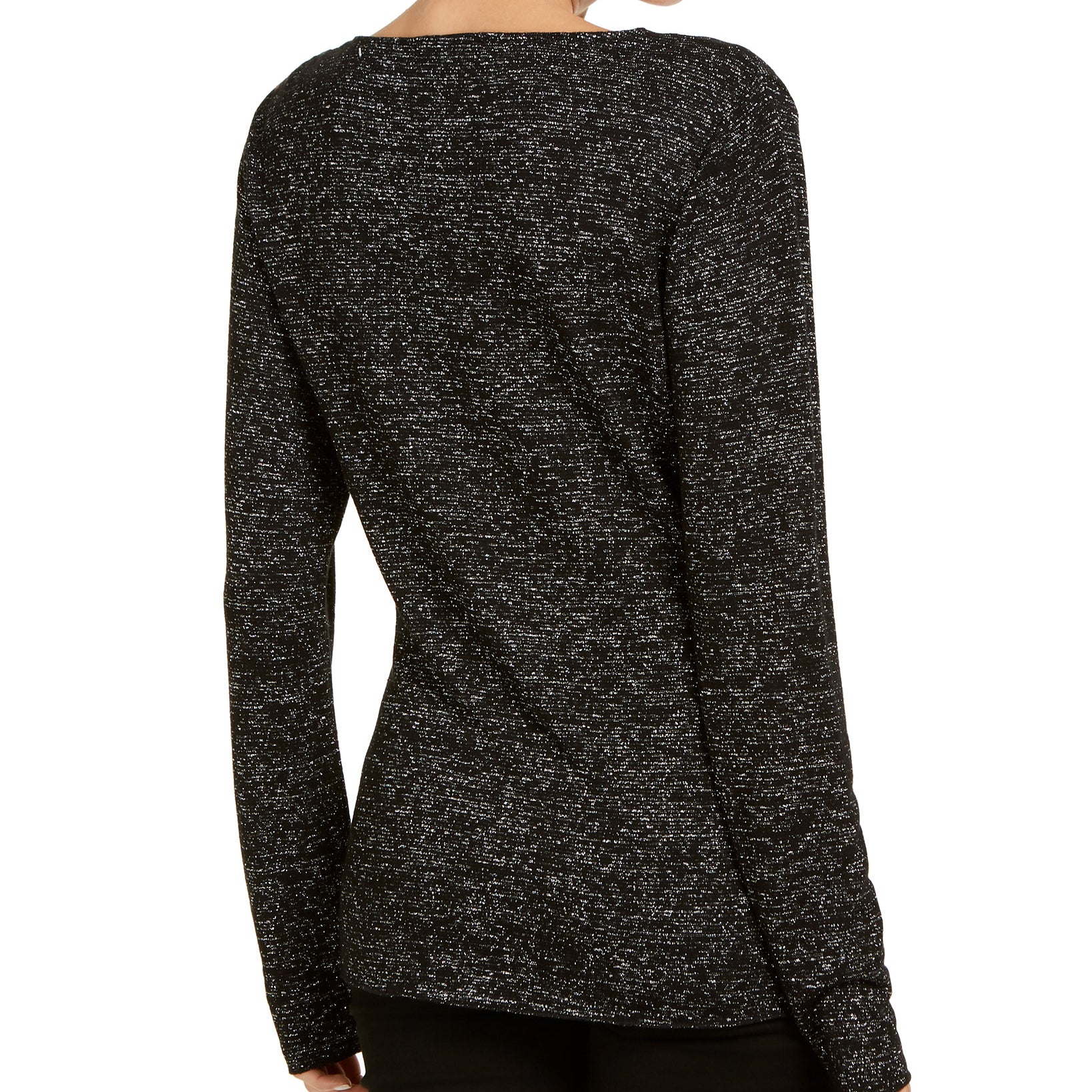 INC International Concepts Women Shiny Knit Top