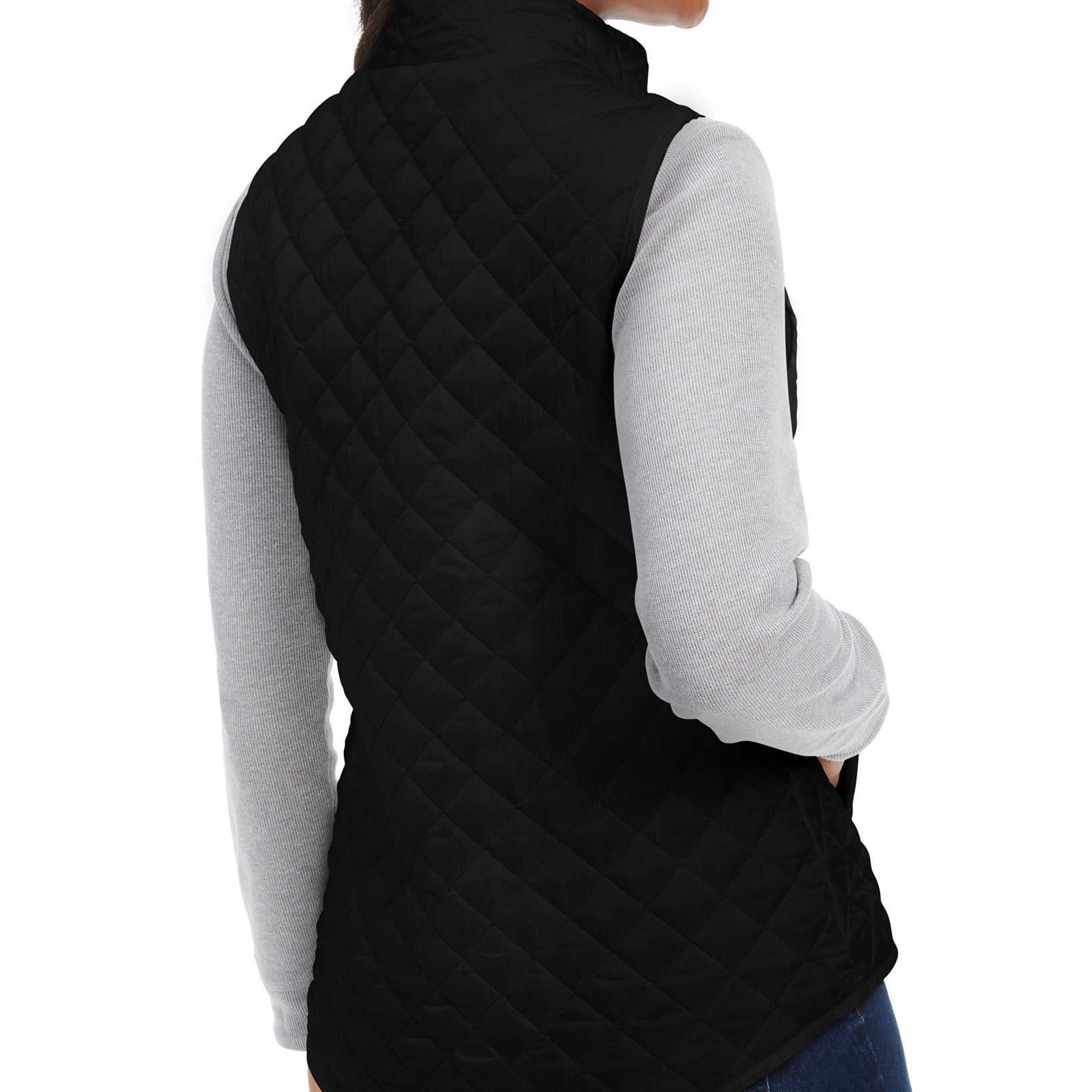 Karen Scott Women Sport Quilted Puffer Vest