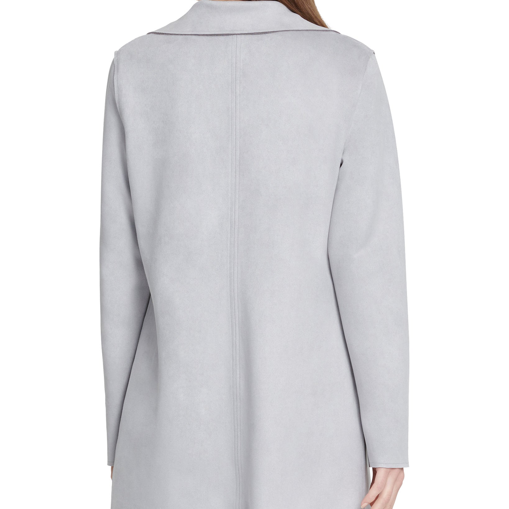 DKNY Women Faux Suede Topper Jacket