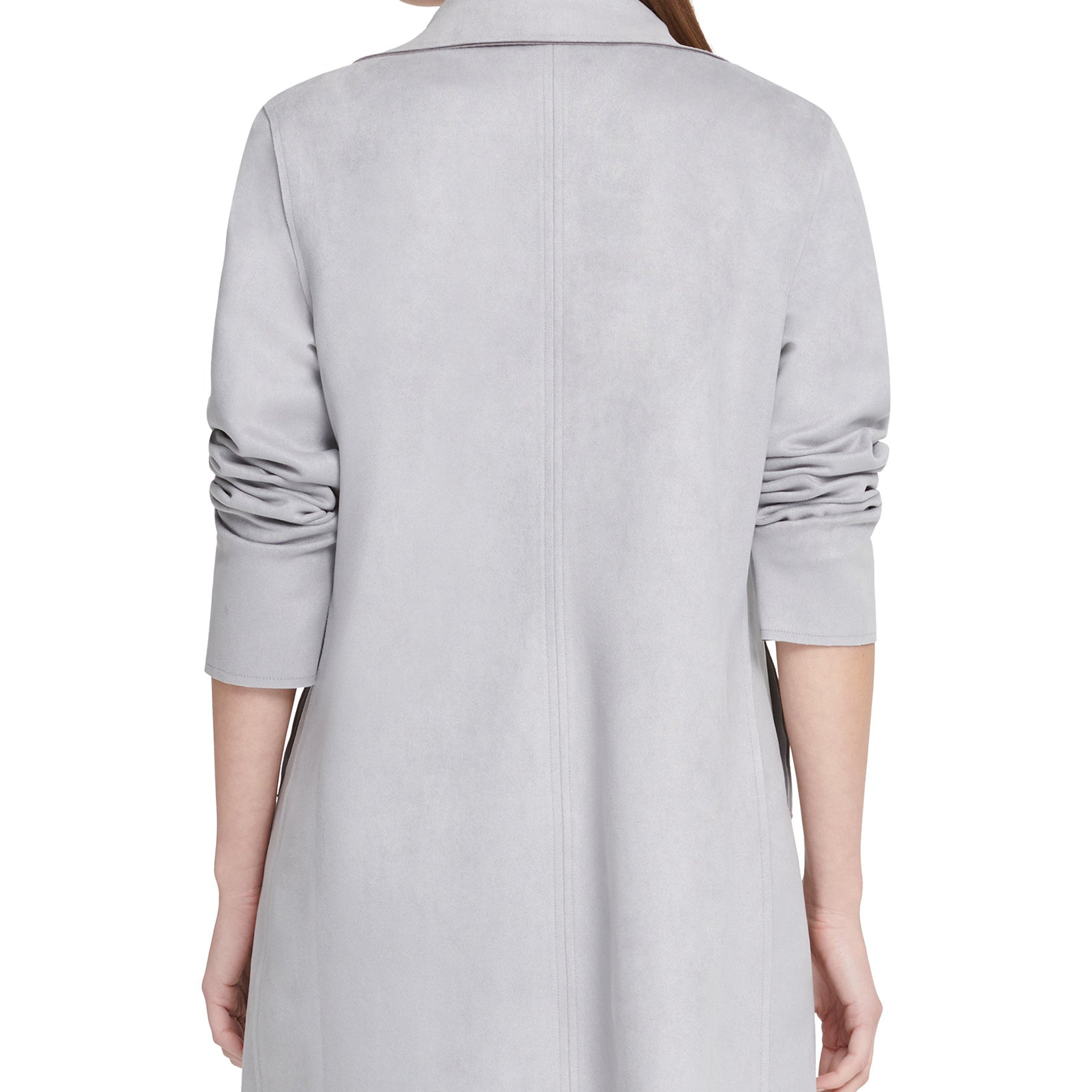 DKNY Women Faux Suede Topper Jacket