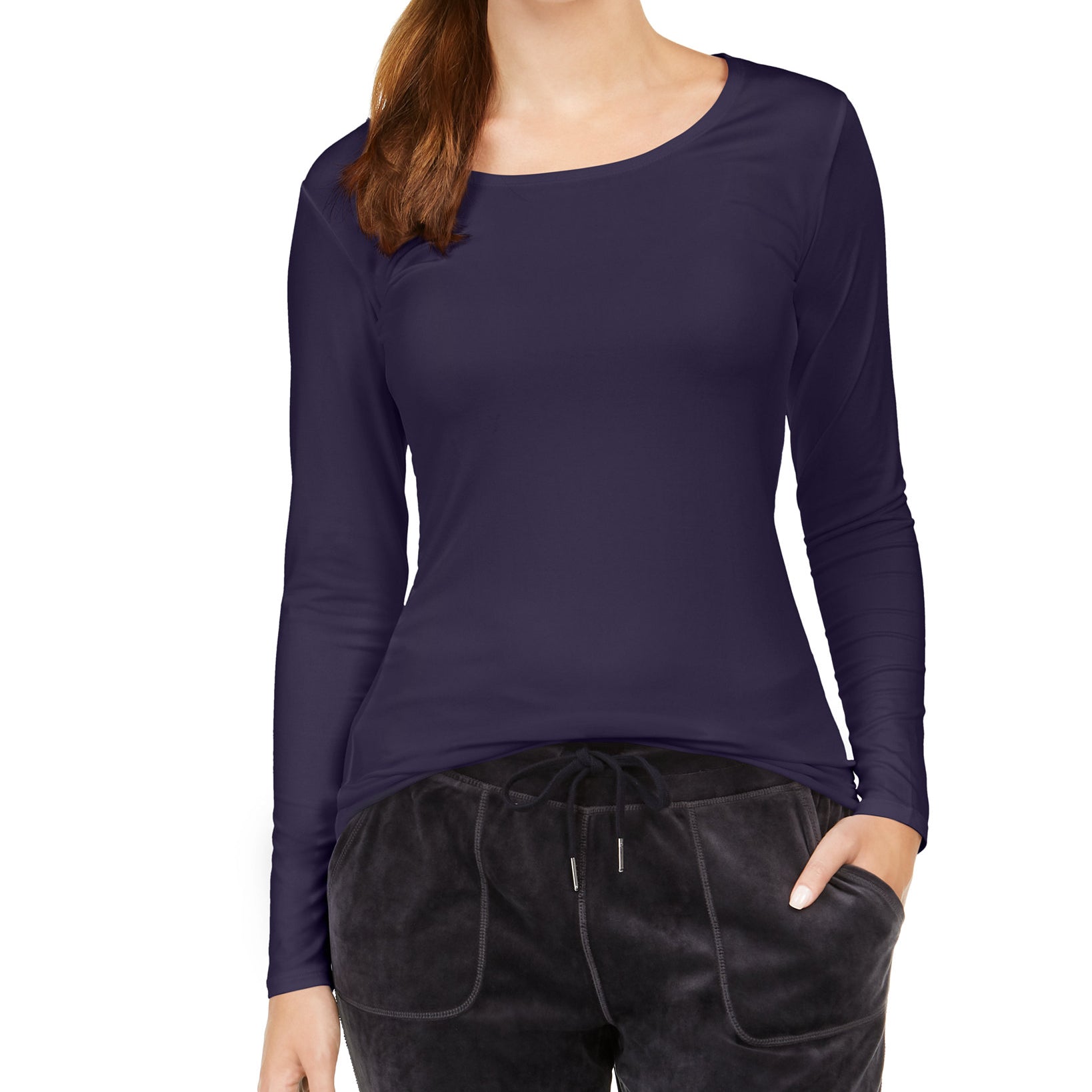 32 Degrees Women Cozy Heat Underwear Top Gothic Grape