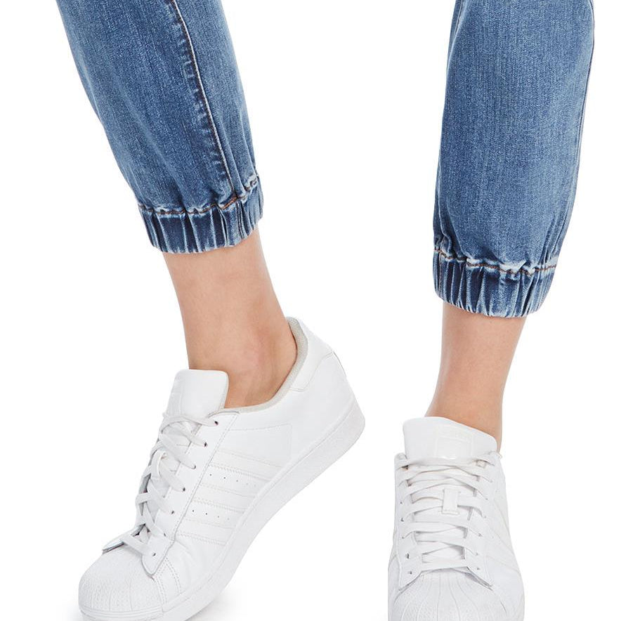 Dollhouse Juniors Ripped Jogger Jeans