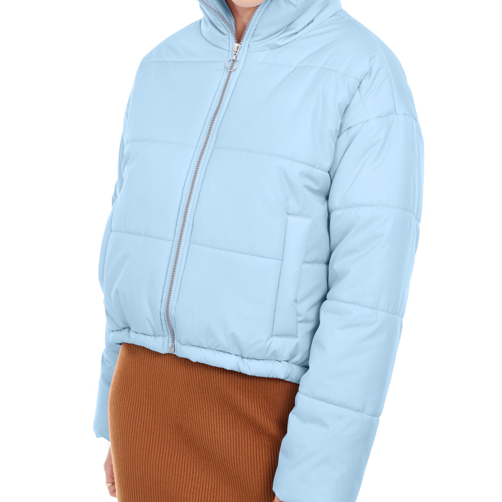 Celebrity Pink Women Cropped Puffer Coat