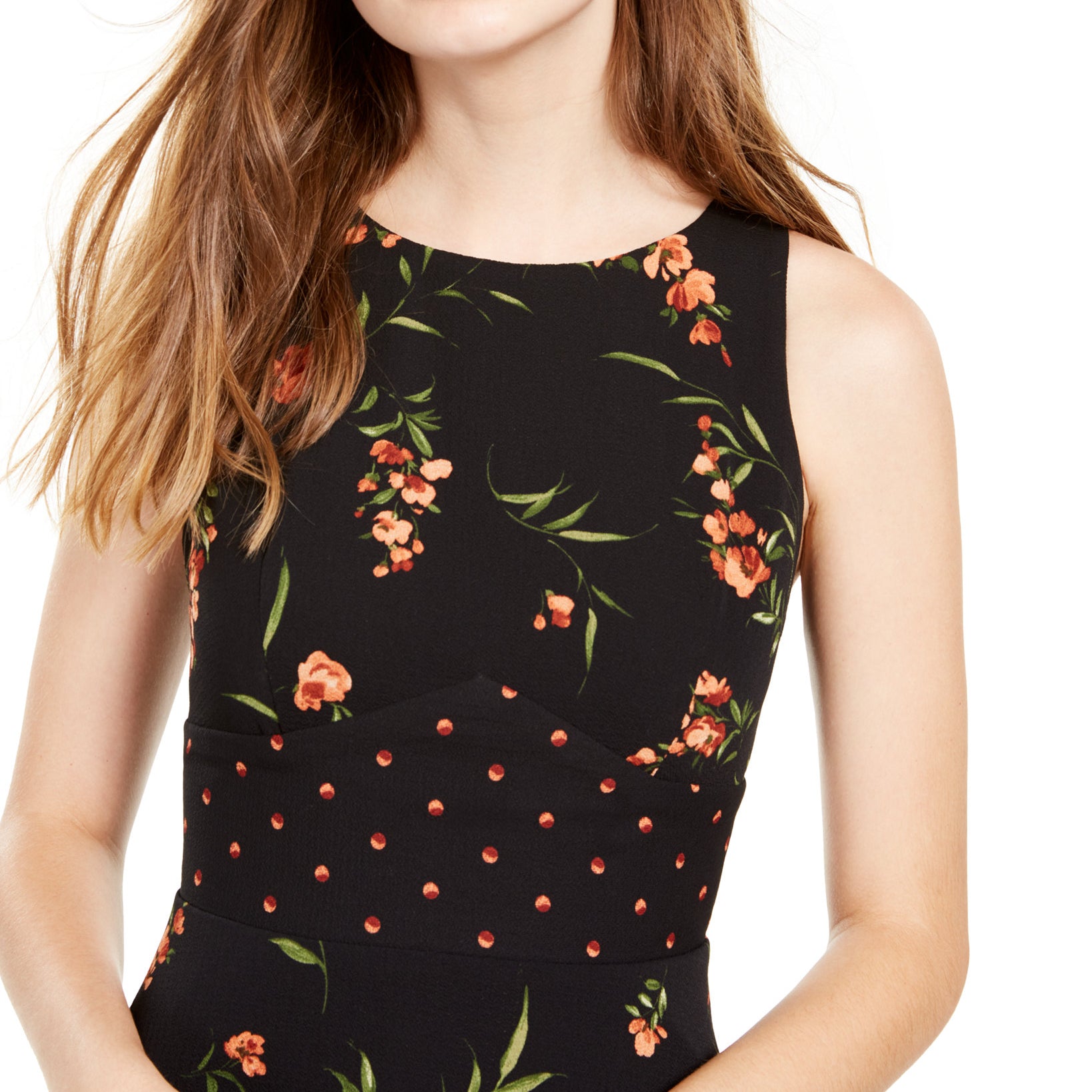 Teeze Me Women Mixed Print Ruffled Dress