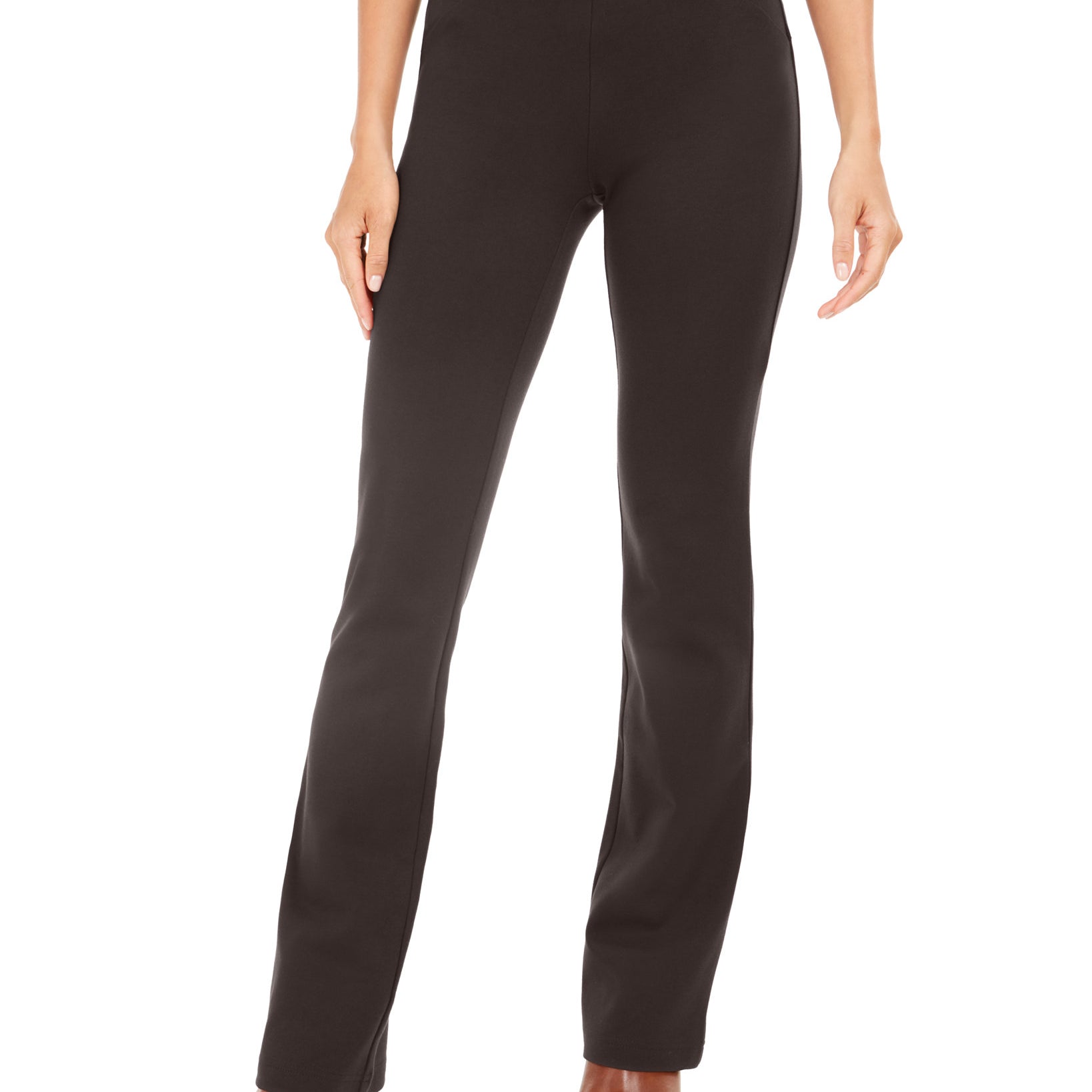 Style & Co Women Bootcut Ponté Pants Rich Truffle