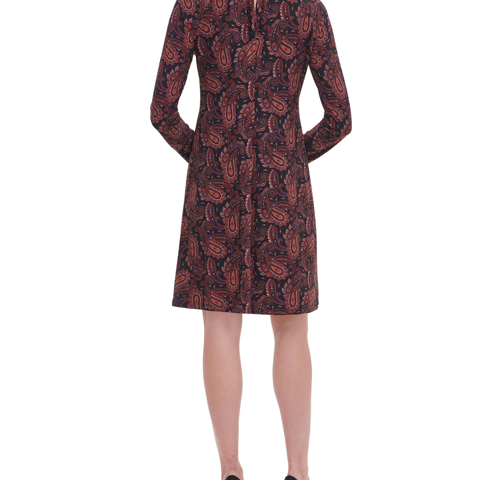 Tommy Hilfiger Women Paisley Mock Neck Dress