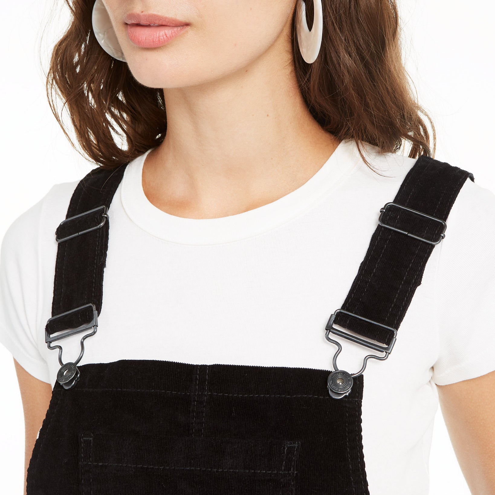 Vanilla Star Women Corduroy Overalls Dress