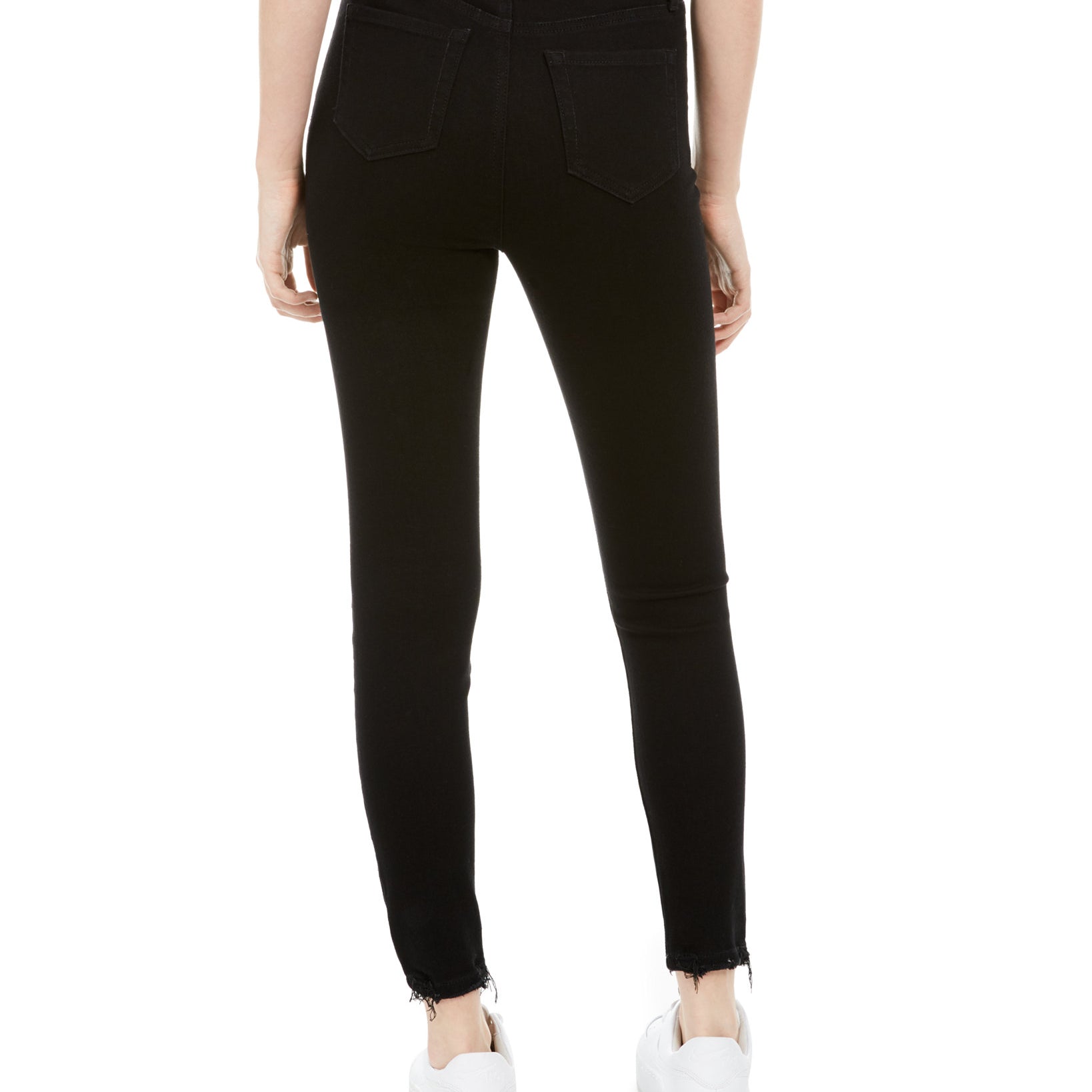 Vanilla Star Juniors Ripped Button Fly Jeans