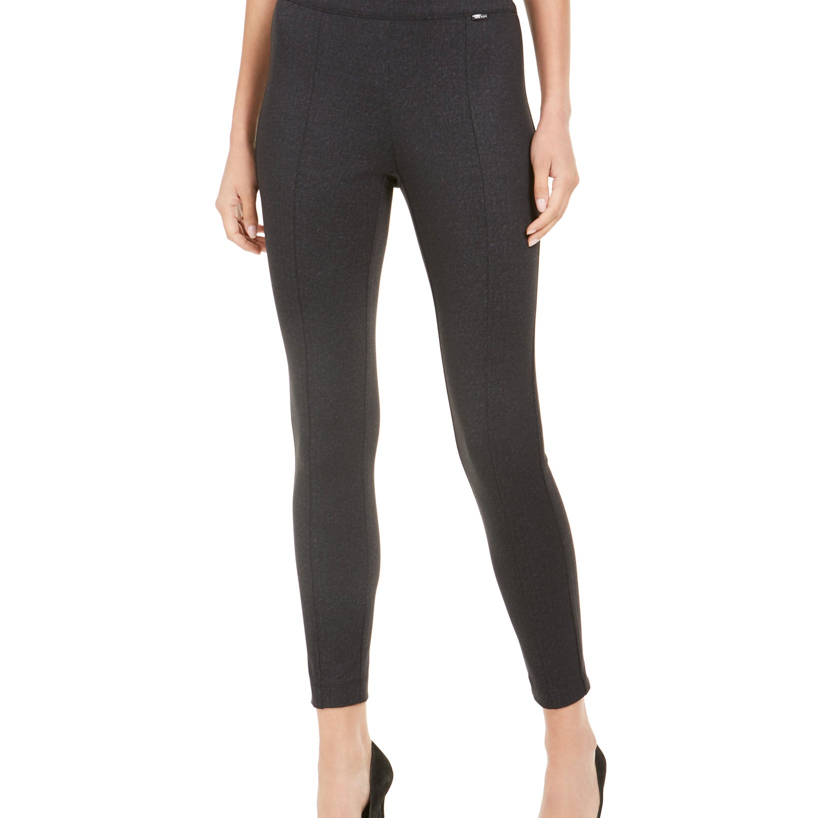 Anne Klein Women Twill Leggings Zinc Black