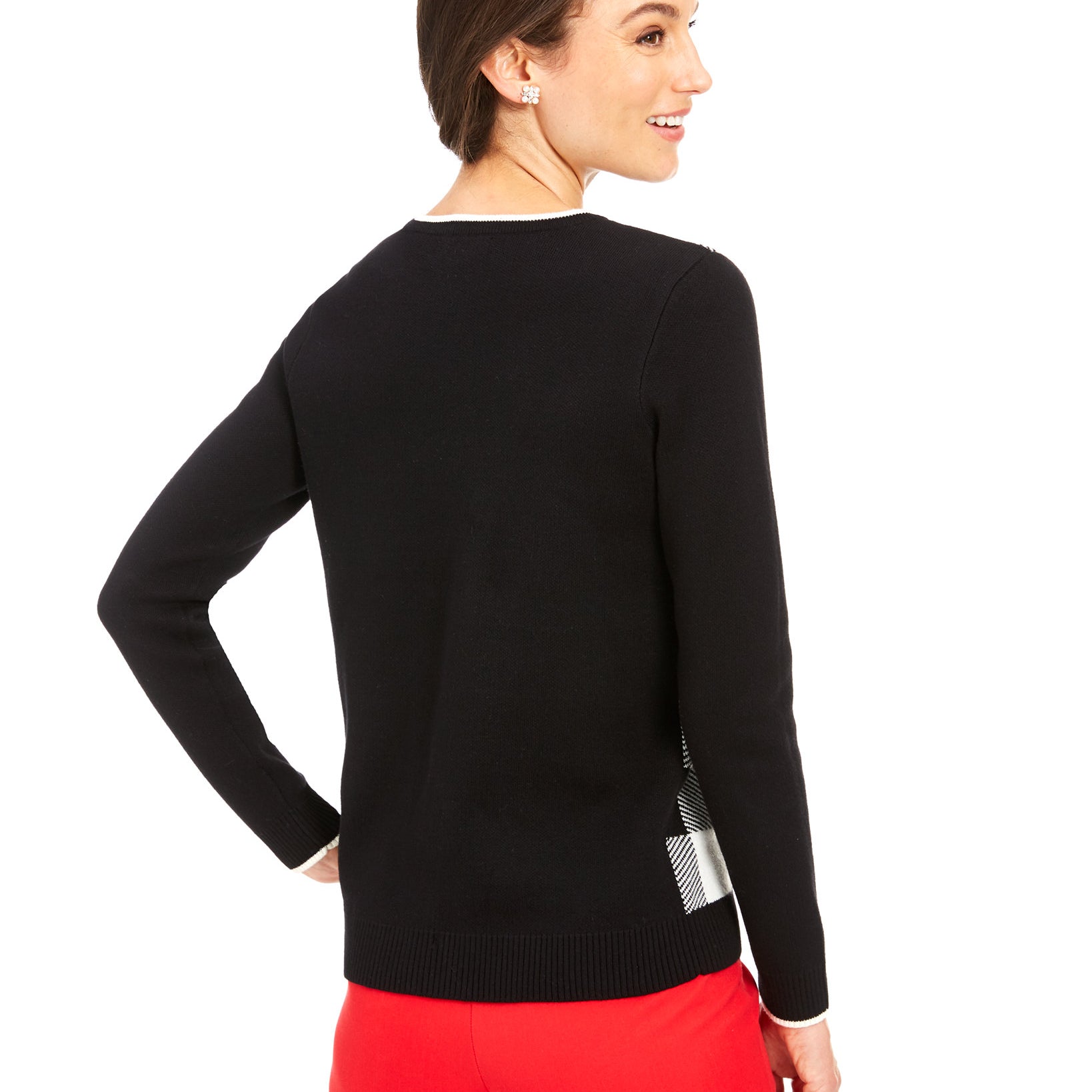 Charter Club Women Buffalo Check Family Sweater