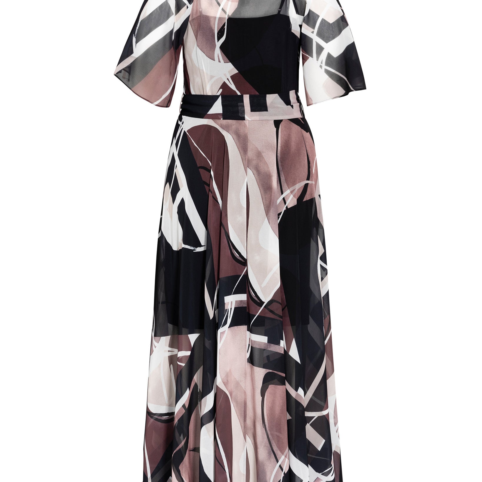City Chic Women Plus Trendy Sahara Printed Wrap Maxi Dress