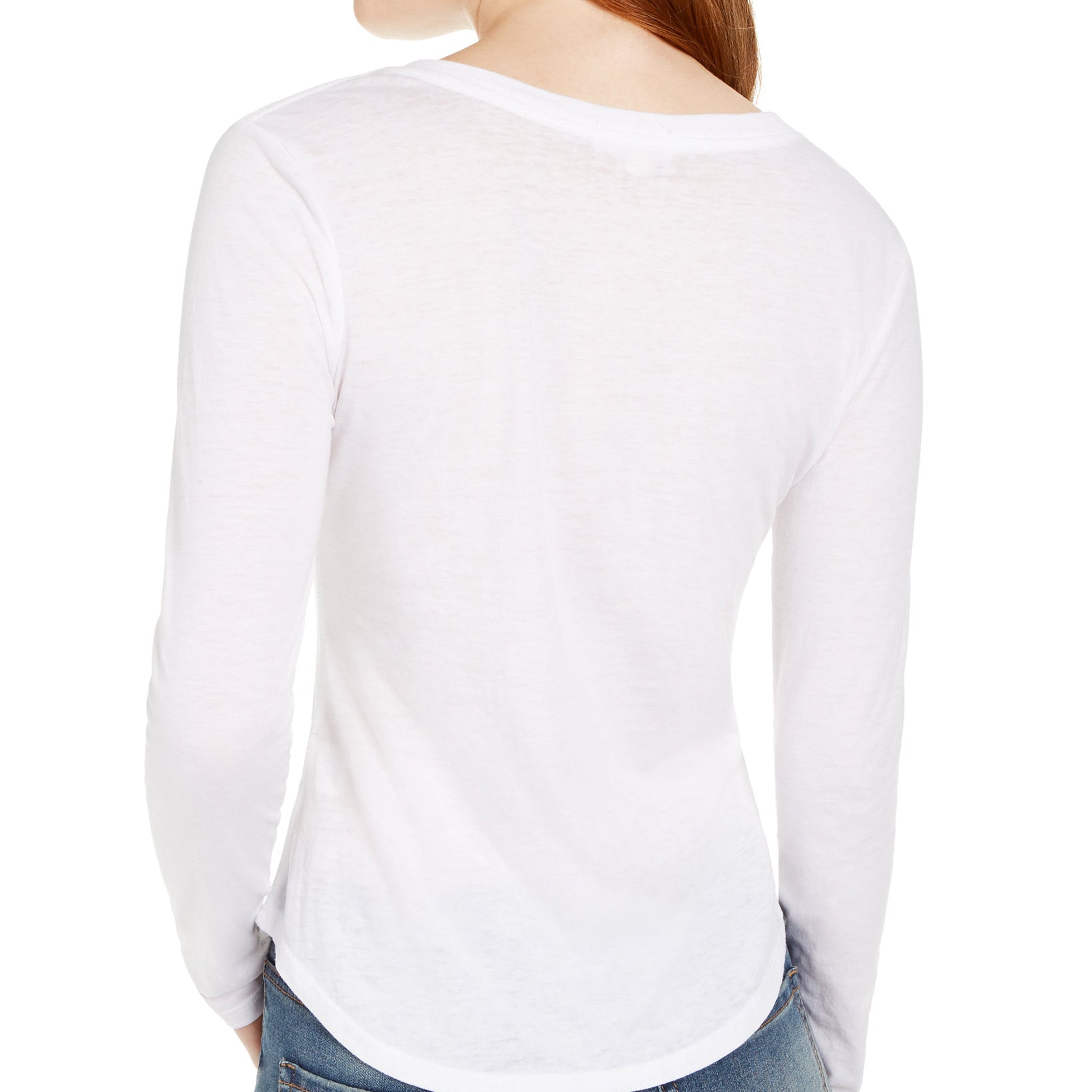 Ultra Flirt Women Long Sleeved Textured Boyfriend T Shirt