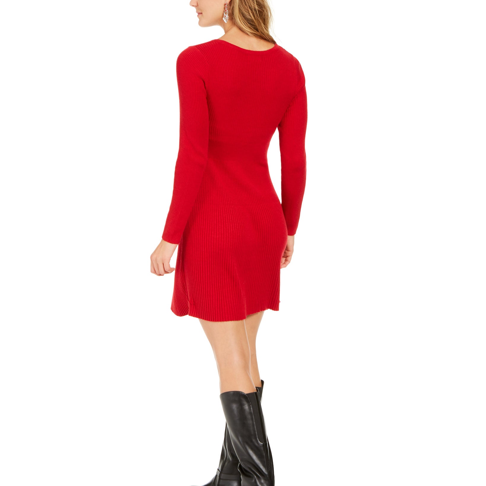 Style & Co Women Ribbed Sweater Dress