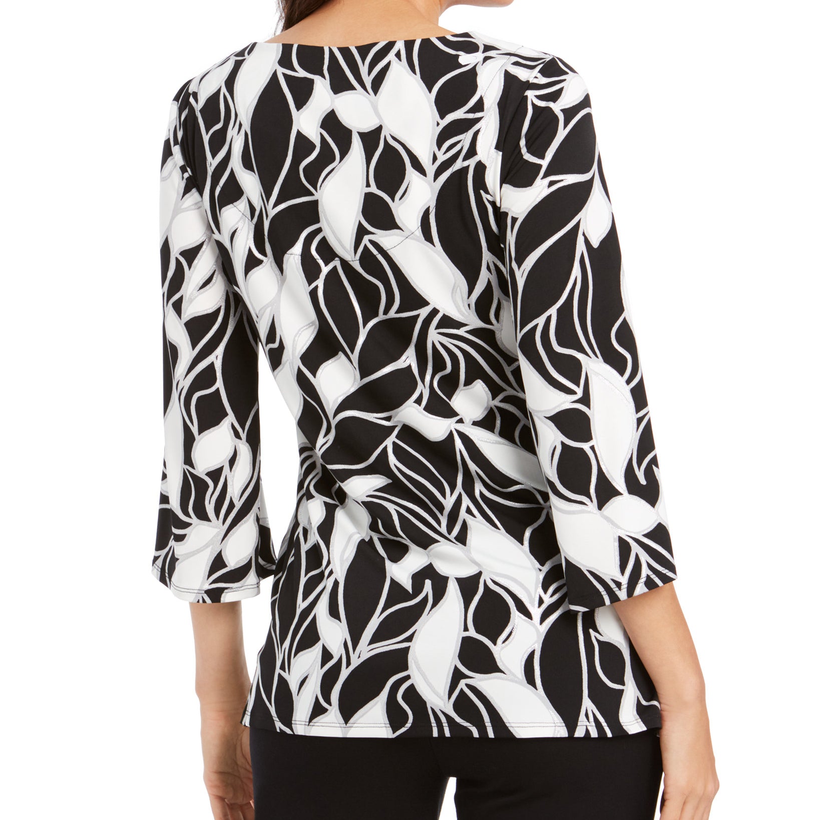 JM Collection Women Twist Neck Tunic