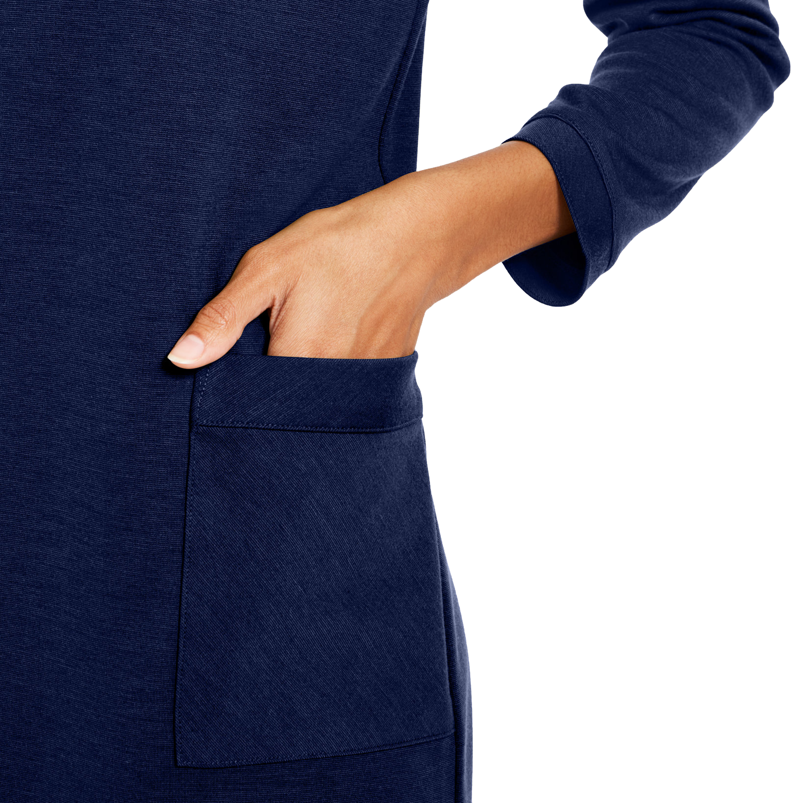 NY Collection Women Petite Patch Pocket Shift Dress