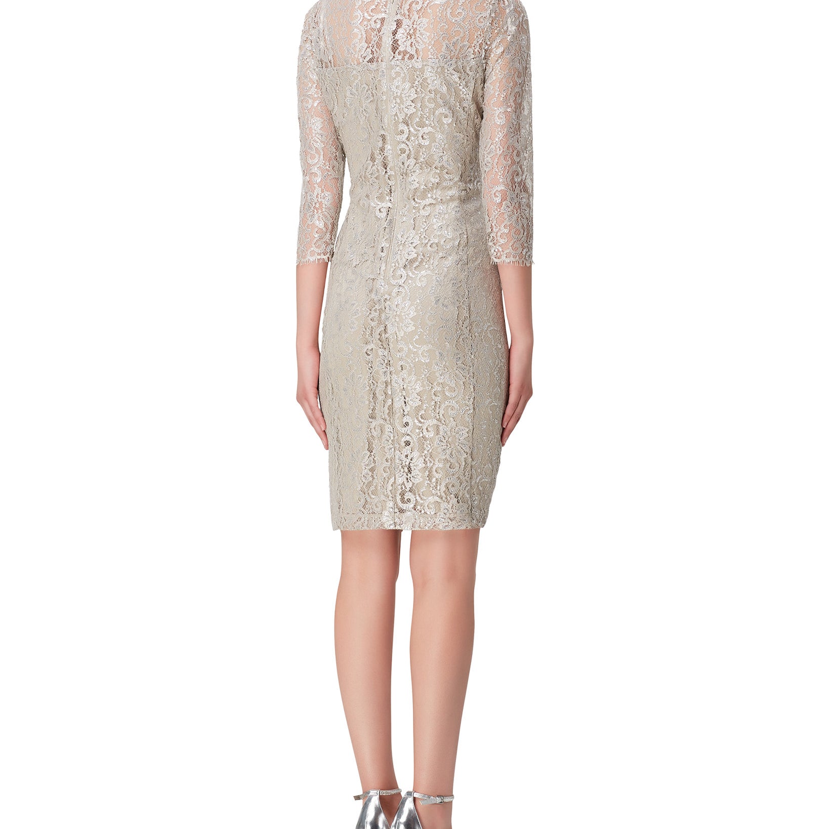 Tahari ASL Women Allover Lace Sheath Dress